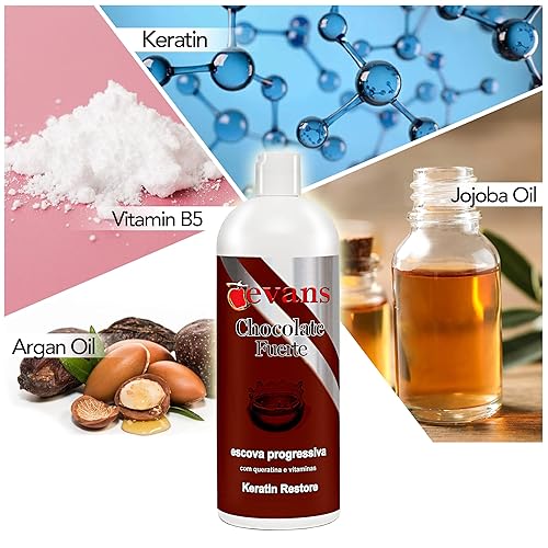 Miniatura 3 de evans - Tratamiento de alisado de queratina brasileña para el cabello sistema de alisado de soplado 32 onzas líquidas