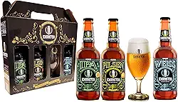 Kit de Cerveja Artesanal para Presente - Schornstein 3 Garrafas 500 ml + Taça 350 ml