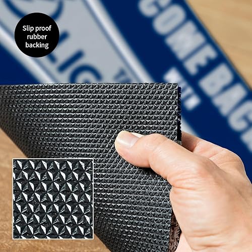 Miniatura 6 de Team Sports America NHL Tampa Bay Lightning  Entrada interior y exterior  28 x 16 pulgadas  Parte trasera antideslizante  Tapetes de bienvenida