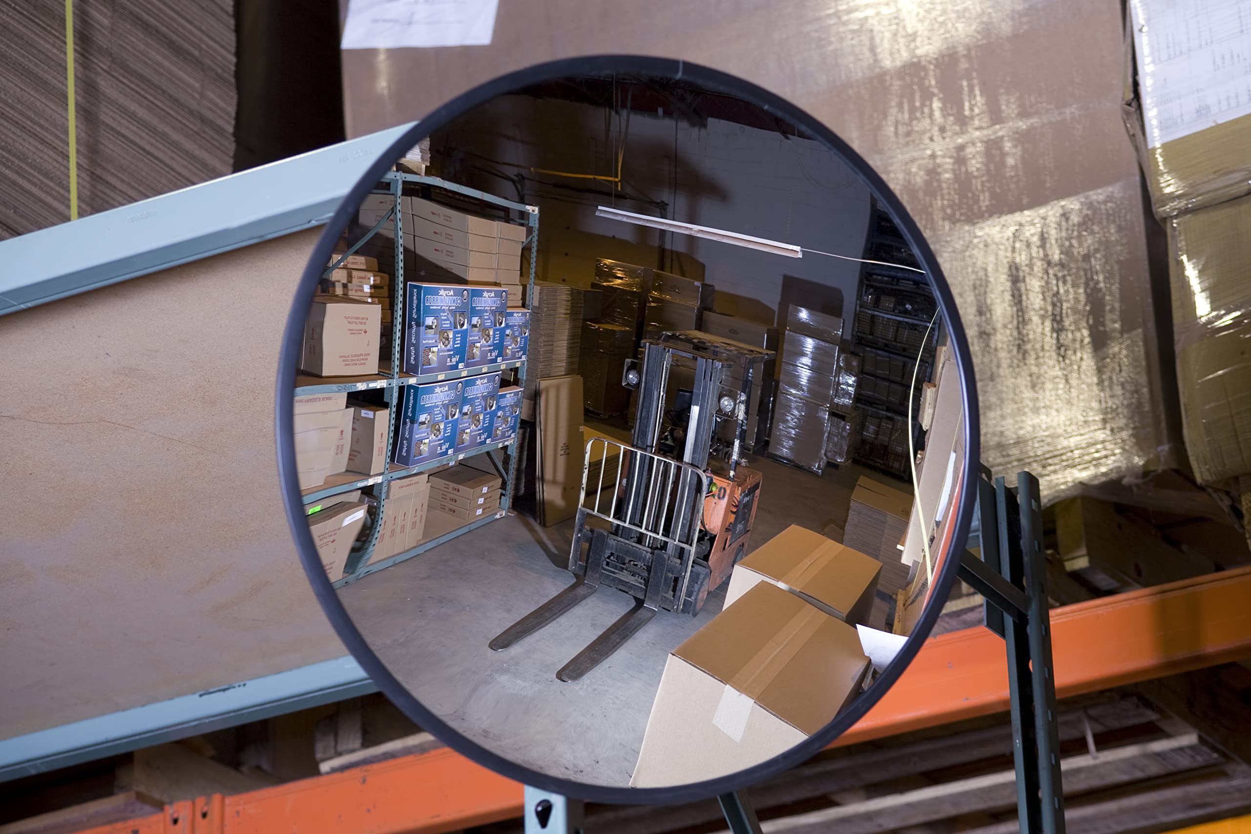 Vision Metalizers 26’ Scratch-Resistant Indoor Acrylic Convex Mirror -Security Mirror for Retail Stores and Warehouses - Acrylic Mirror for Food Processing Plant, Hospitals and More, Wall Mirror