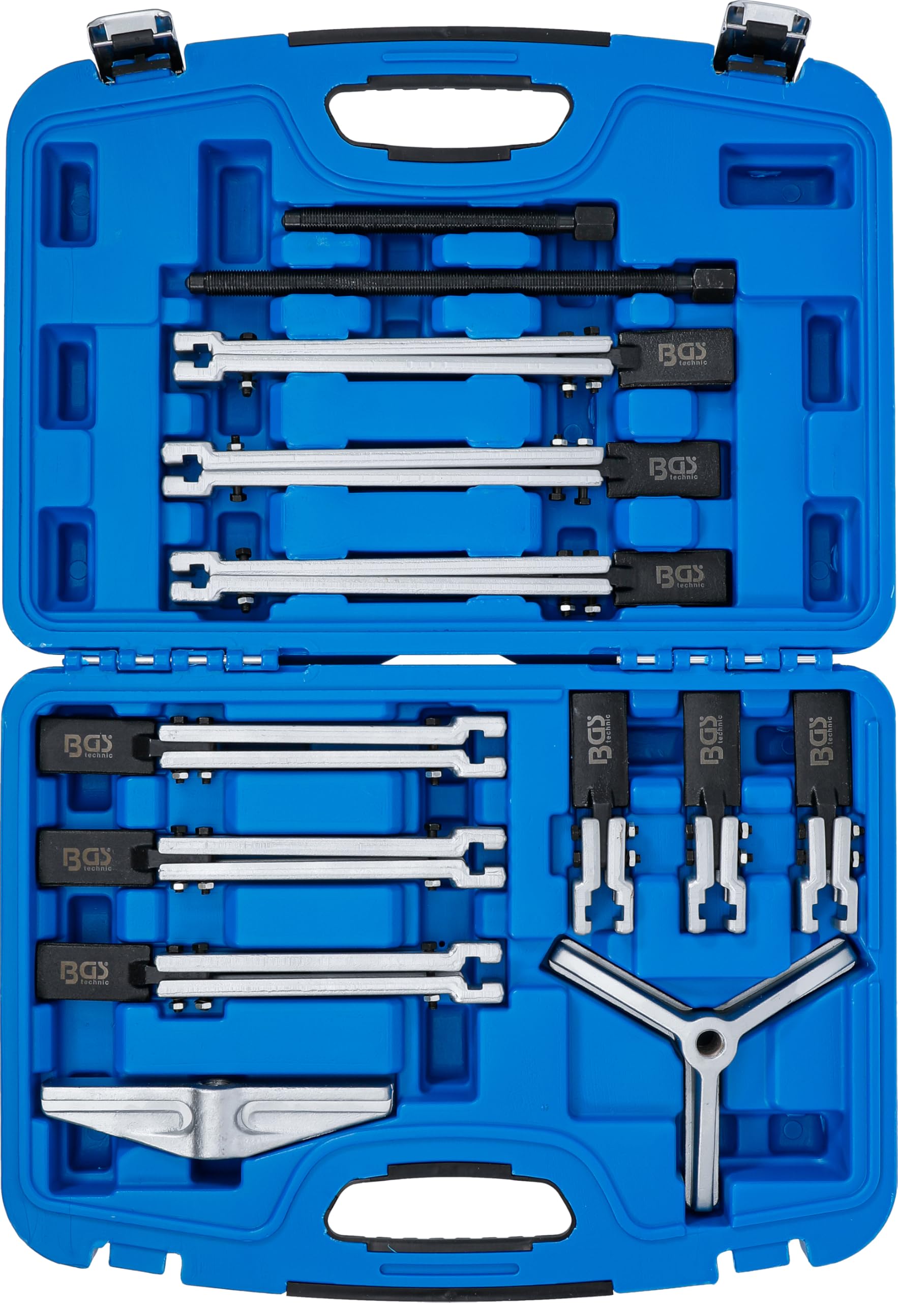 BGS 7760 | Set di estrattori p.interni/esterni, 2 e 3 bracci | 13 pz.