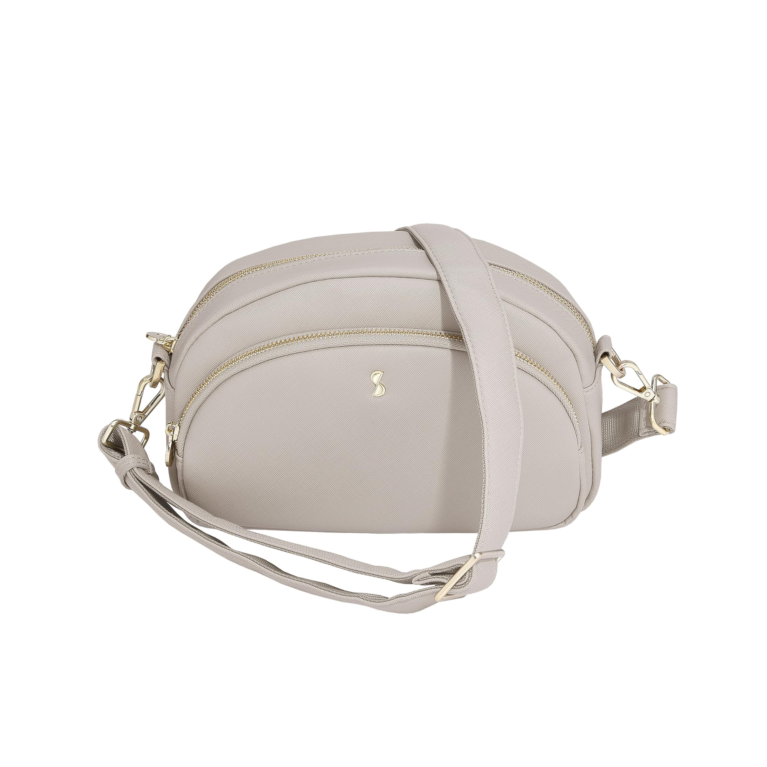 Stackers Taupe Crossbody Bag