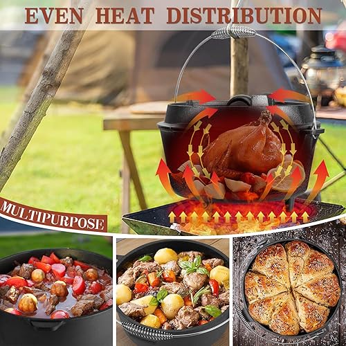 Miniatura 7 de Joyfair Juego de 4 hornos holandeses (5QT)