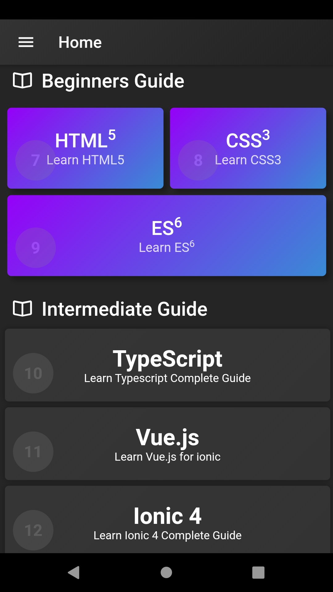 Guide for Ionic 4 - App on Amazon Appstore