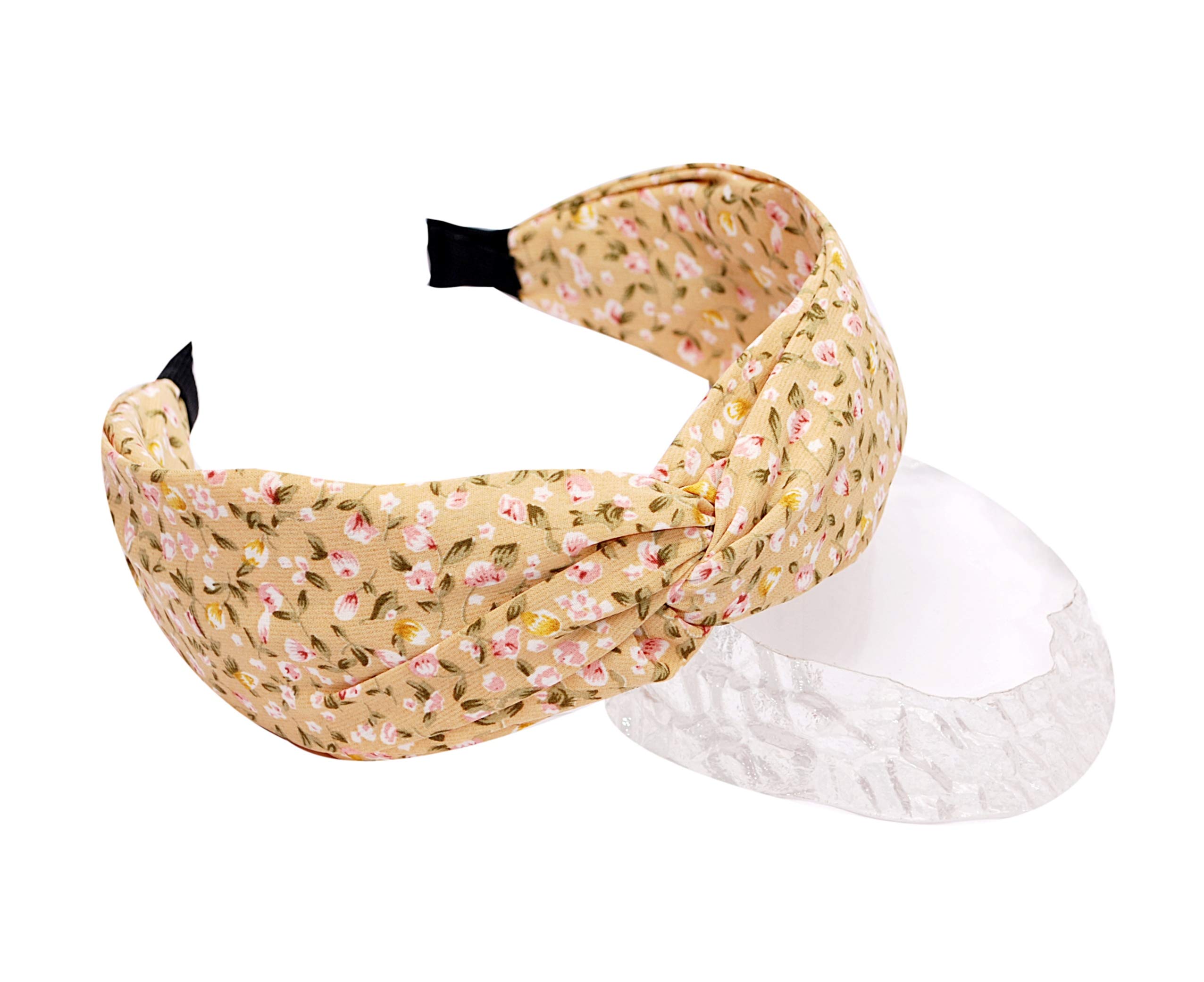 Vogue Hair Accessories Womens Printed Nylon Fabric Knot Metal Hairband for Women, Pack of 1 - Brown (B08DPTLQTZ) Amazon Price History, Amazon Price Tracker