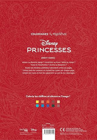 Coloriages mysteres Disney - Princesses: Coloriez les chiffres et decouvrez l'image