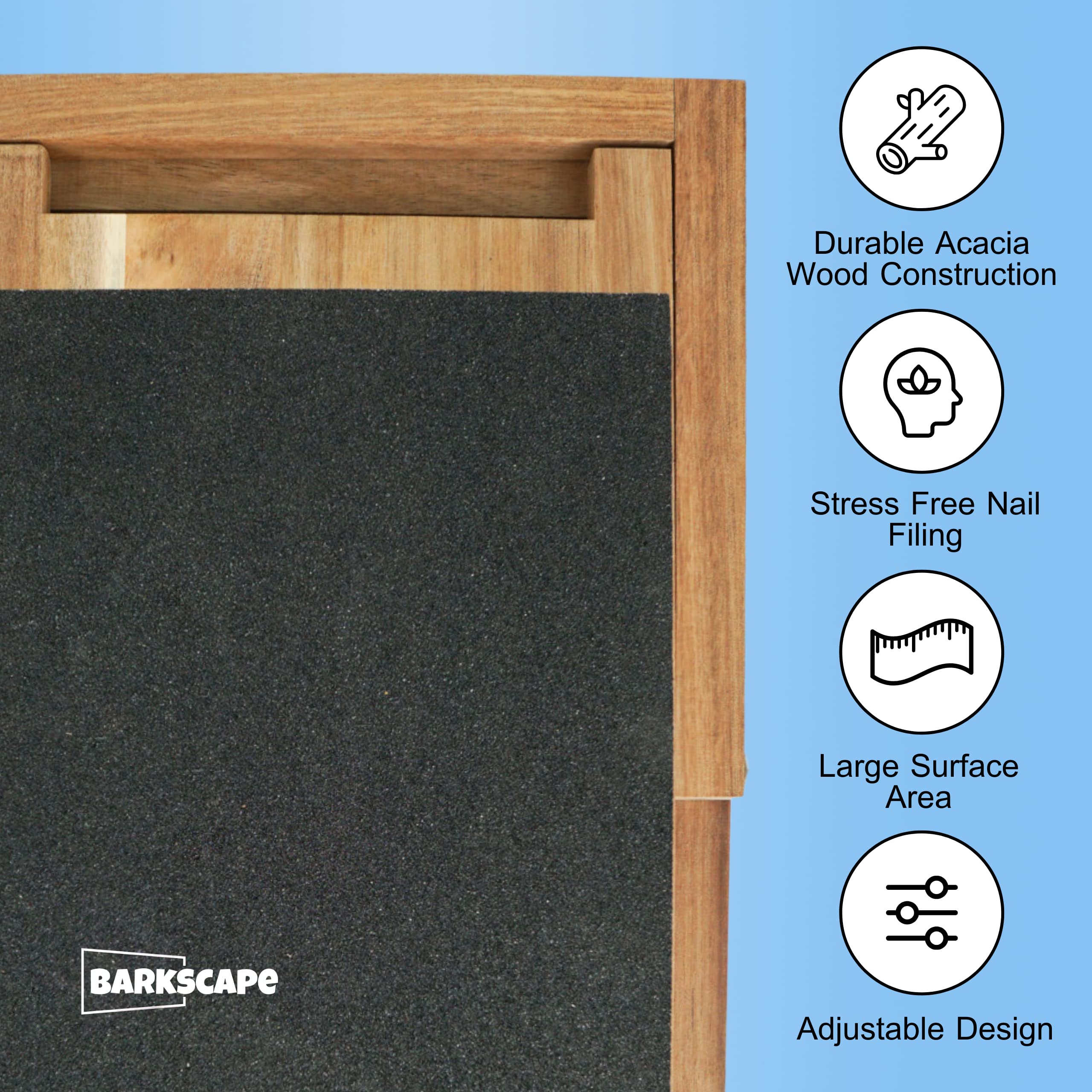 Dog Scratch Pad for Nails – Stress Free Dog Nail Trimmer - Adjustable Scratch Square for Dogs – Training Guide Included - Dog Nail Scratch Board – Alternative to Dog Nail Clippers – 16.5 X 10.25 Inch