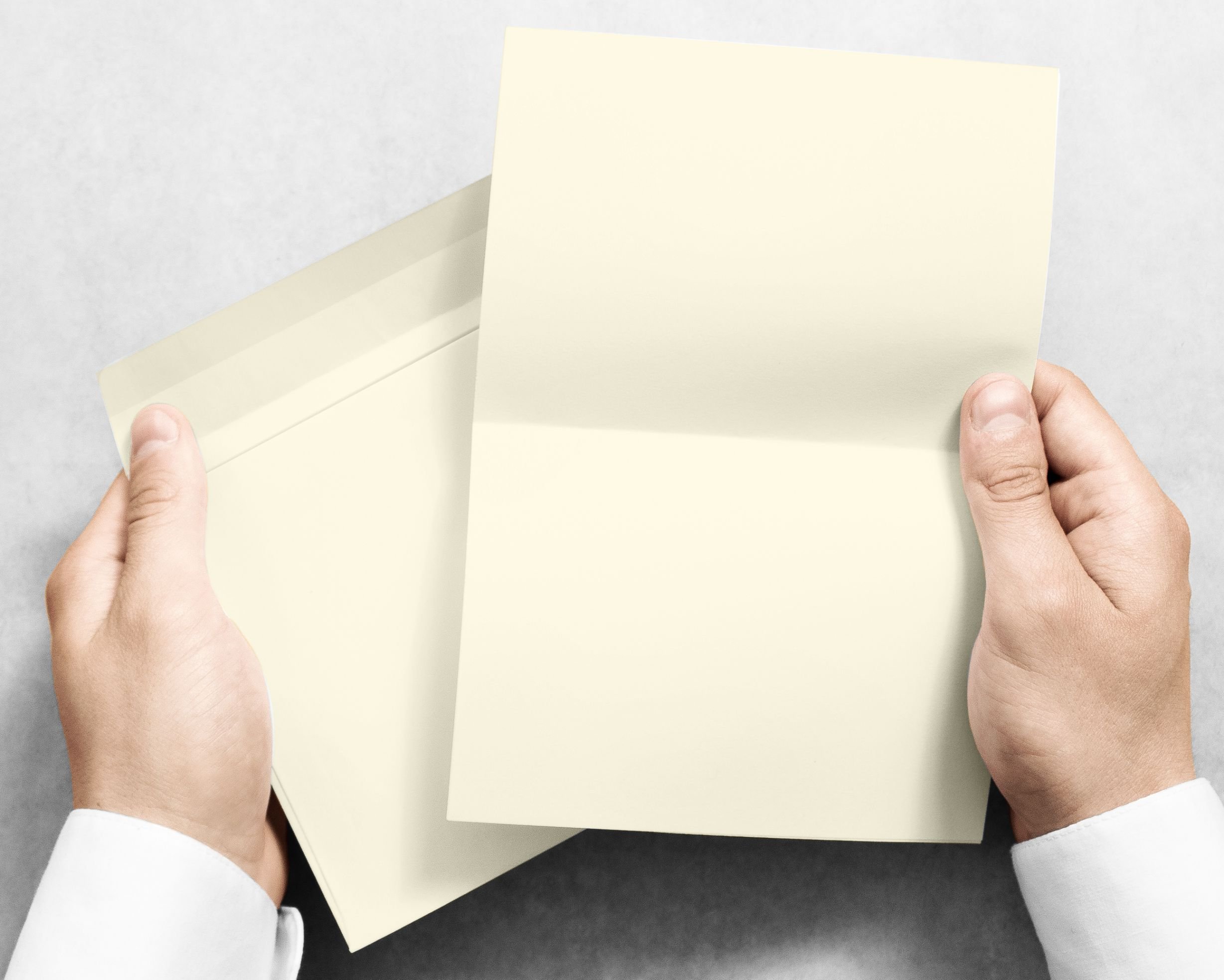 Amazon.com : 5X7 Folded Size with A-7 Envelopes - Natural Cream White - 15  Sets (7X10 Cards Scored to Fold in Half) Blank Pack, Smooth Finish  -Invitations, Greetings, Thank Yous, Notes, Occasions -