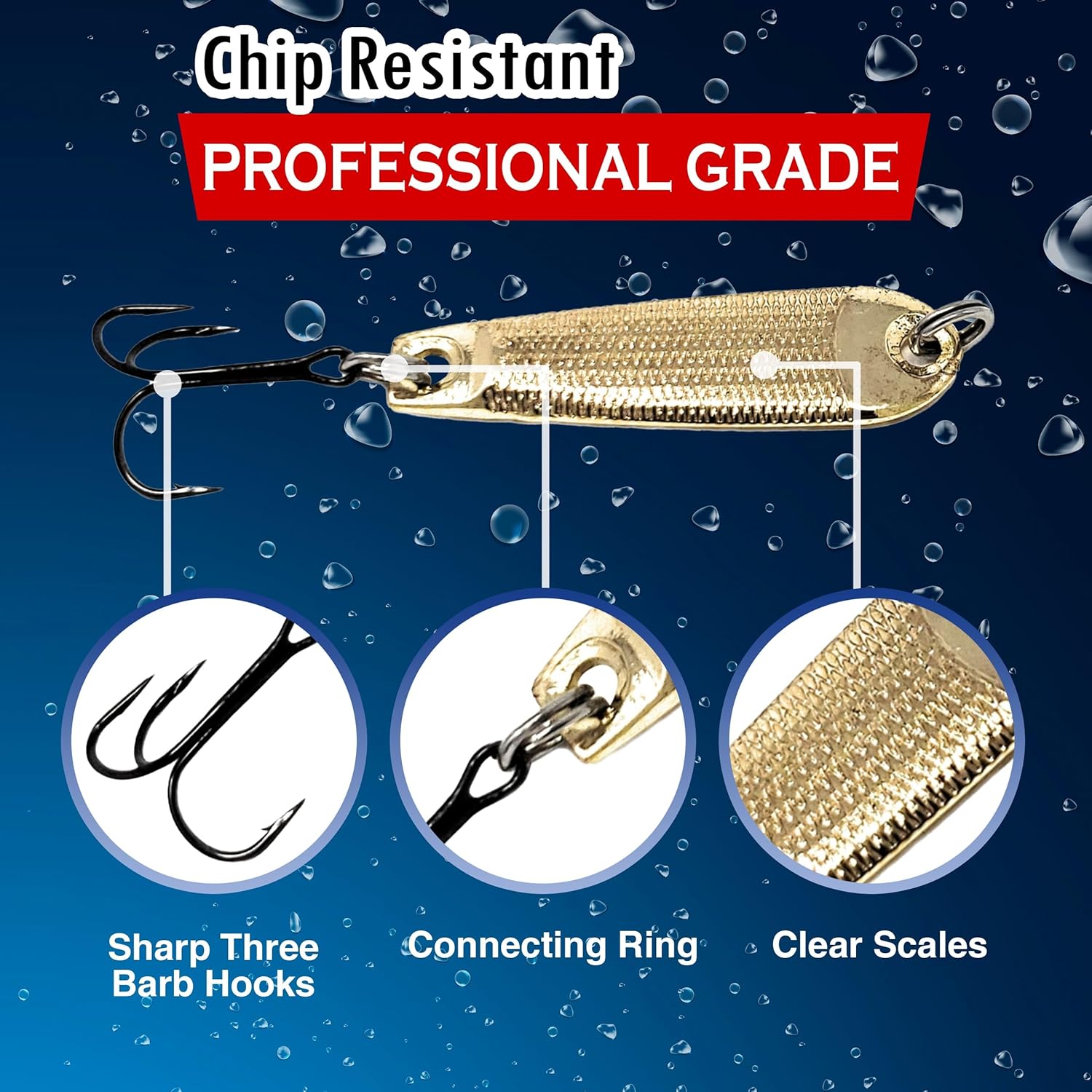 Reaction Tackle Tungsten Jigging Spoons – Vertical Fishing Lures for Bass, Walleye & More (2-Pack)