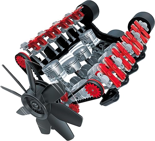 Miniatura 7 de OWI Inc Robotics Vroom! Motor de combustión modelo V8 Stem V8, kits educativos de cumpleaños STEM para bricolaje a partir de 12 años