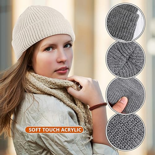 Miniatura 6 de SATINIOR Gorro de pescador con borde enrollable, gorro de pescador para mujeres y hombres