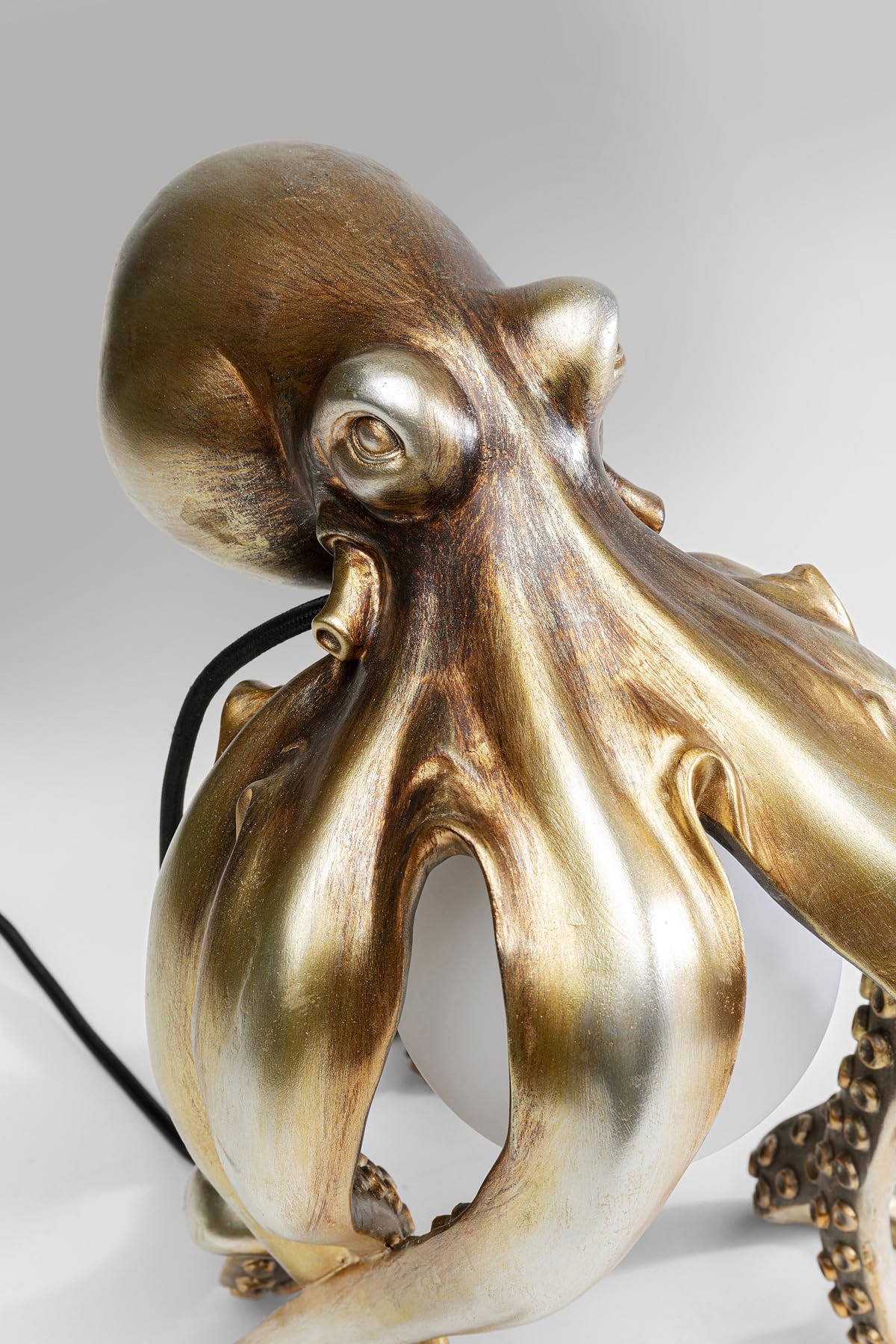 Kare Design Tischleuchte Animal Octopus, Gold, 34x22x26 cm, Tischlampe, Nachttischlampe, Oktopus Motiv, Leuchtmittel nicht inklusive, Wohnzimmer