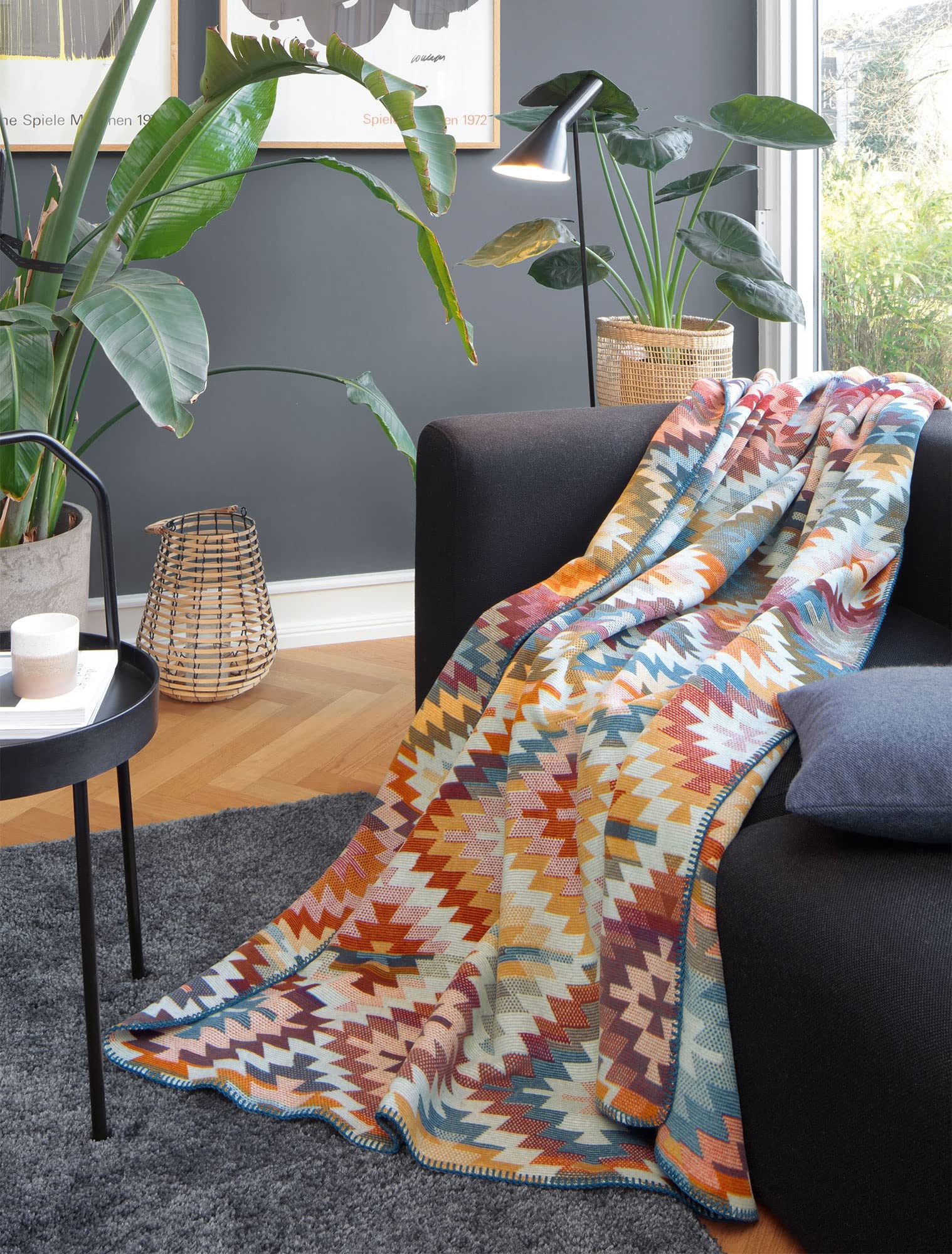 biederlack Wohndecke Nomad Baumwollmischung bunt Größe 150x200 cm