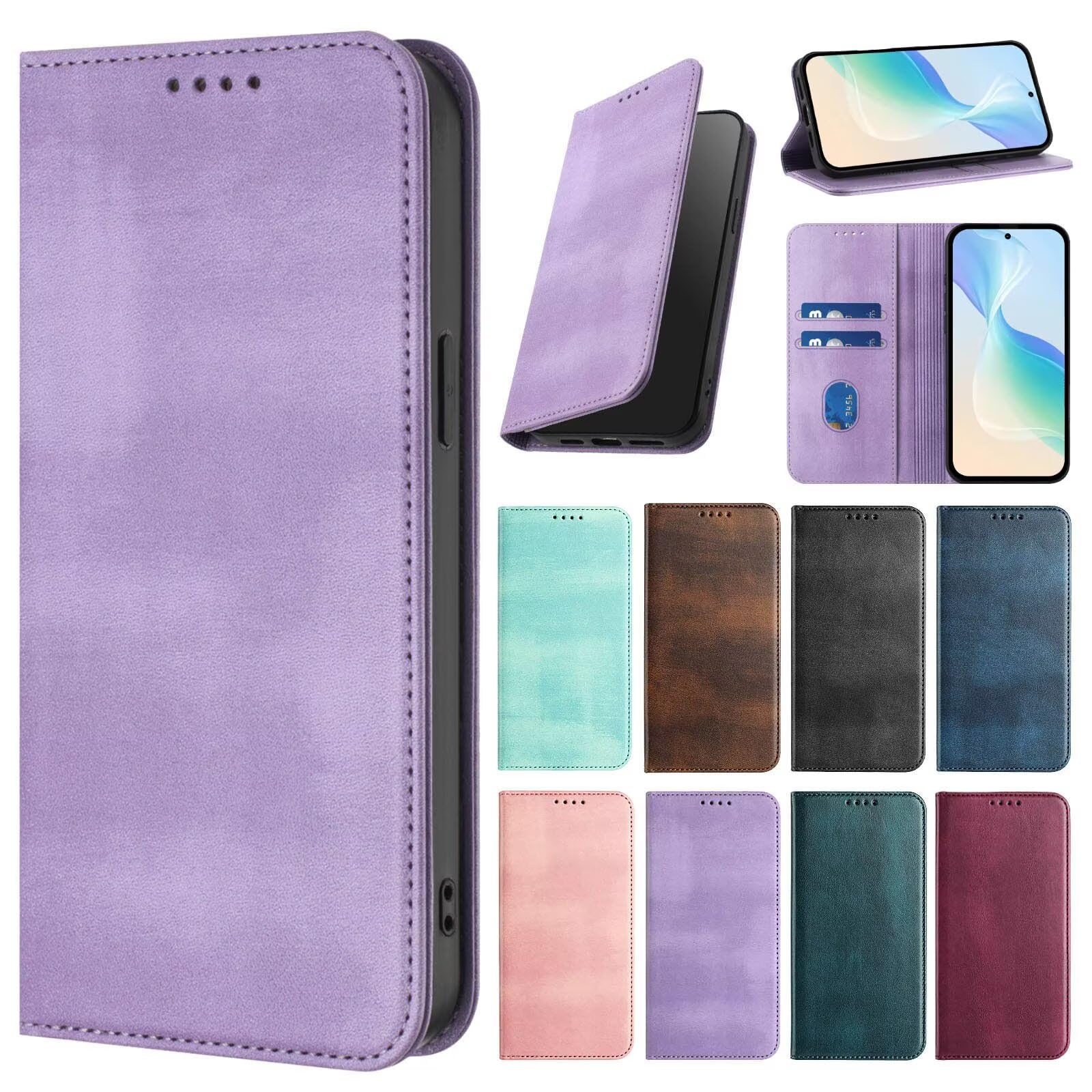 PONRFEKT for Samsung Galaxy A42 5G / M42 Case,Premium PU Flip Leather Wallet with Card Slots RFID Blocking,Kickstand Shockproof Magnetic Protective