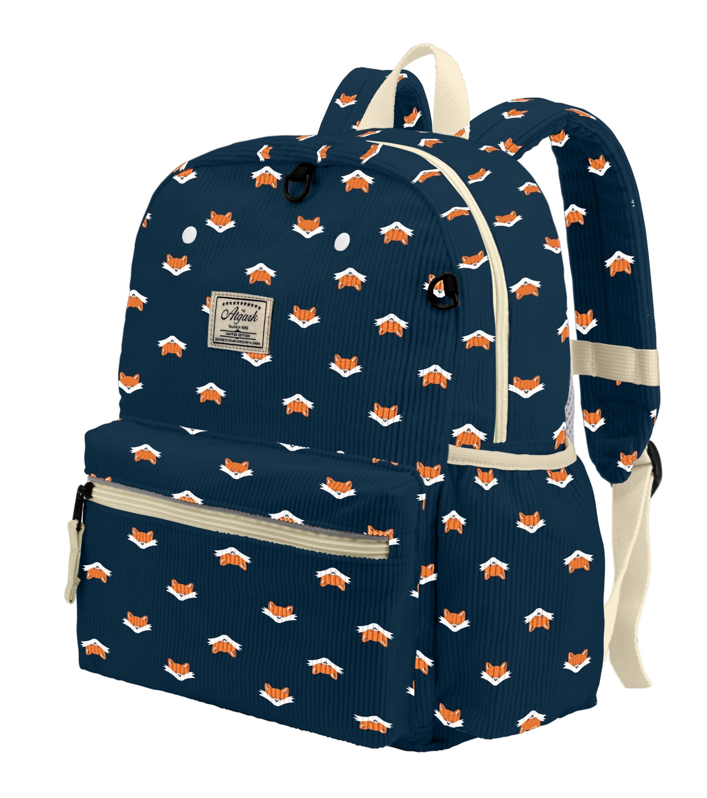 Corduroy Toddler Backpack for Boys 2-5: Preschool Backpack for Girls - Cute Kids Backpack 13.5" H Fit Folder