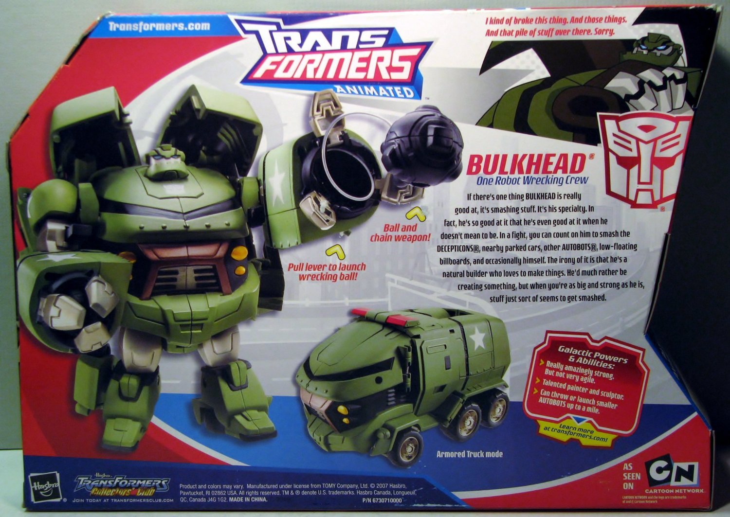 Transformers Animated Bulkhead 輸入品 Amazon | Transformers Animated Voyager Bulkhead [並行輸入品