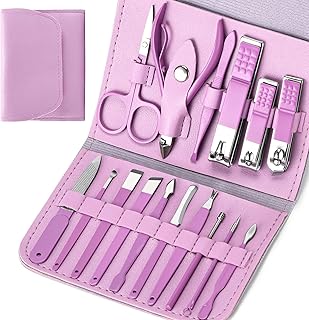 Manicure Set Start Makers Manicure Pedicure Kit Nail Clippers 16 in 1 Professional Stainless Steel Cuticle trimmer Grooming Kit for Men Women with Storage Travel Case