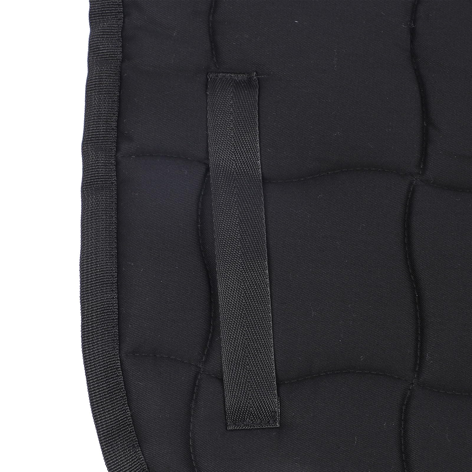 Equine Horse Saddle Pad, Shock Absorbing Memory Foam Half Saddle Pad, English Riding Pad, for Stable Riding and Spine Protection, Durable Equine Supplies (Negro)