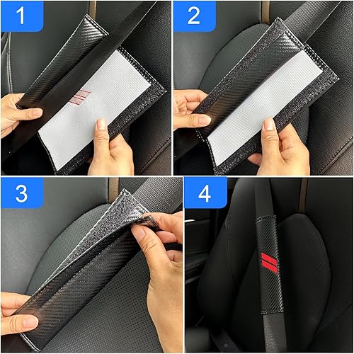 Miniatura 6 de Fundas de cinturón de seguridad para Challenger para cargador, almohadillas de cinturón de seguridad para Dodge Accesorios Durango Journey Fundas de