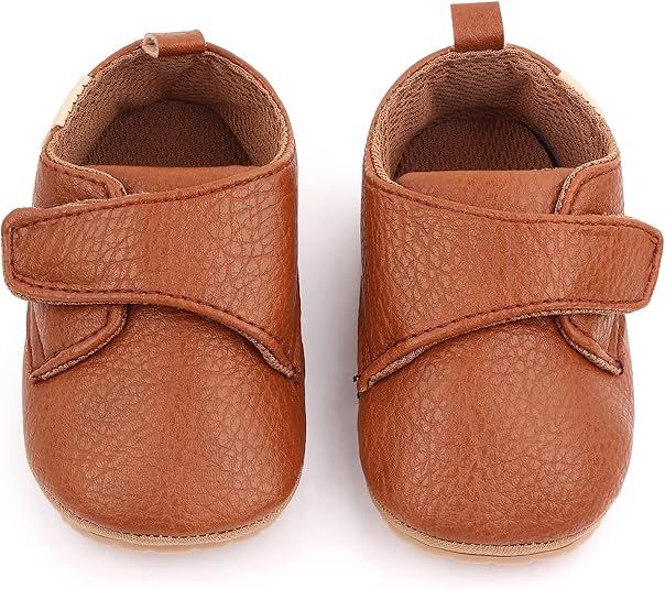 Happy Cherry Chaussures Bébé Premiers Pas En Cuir Souple Antidérapantes - 0-18 Mois