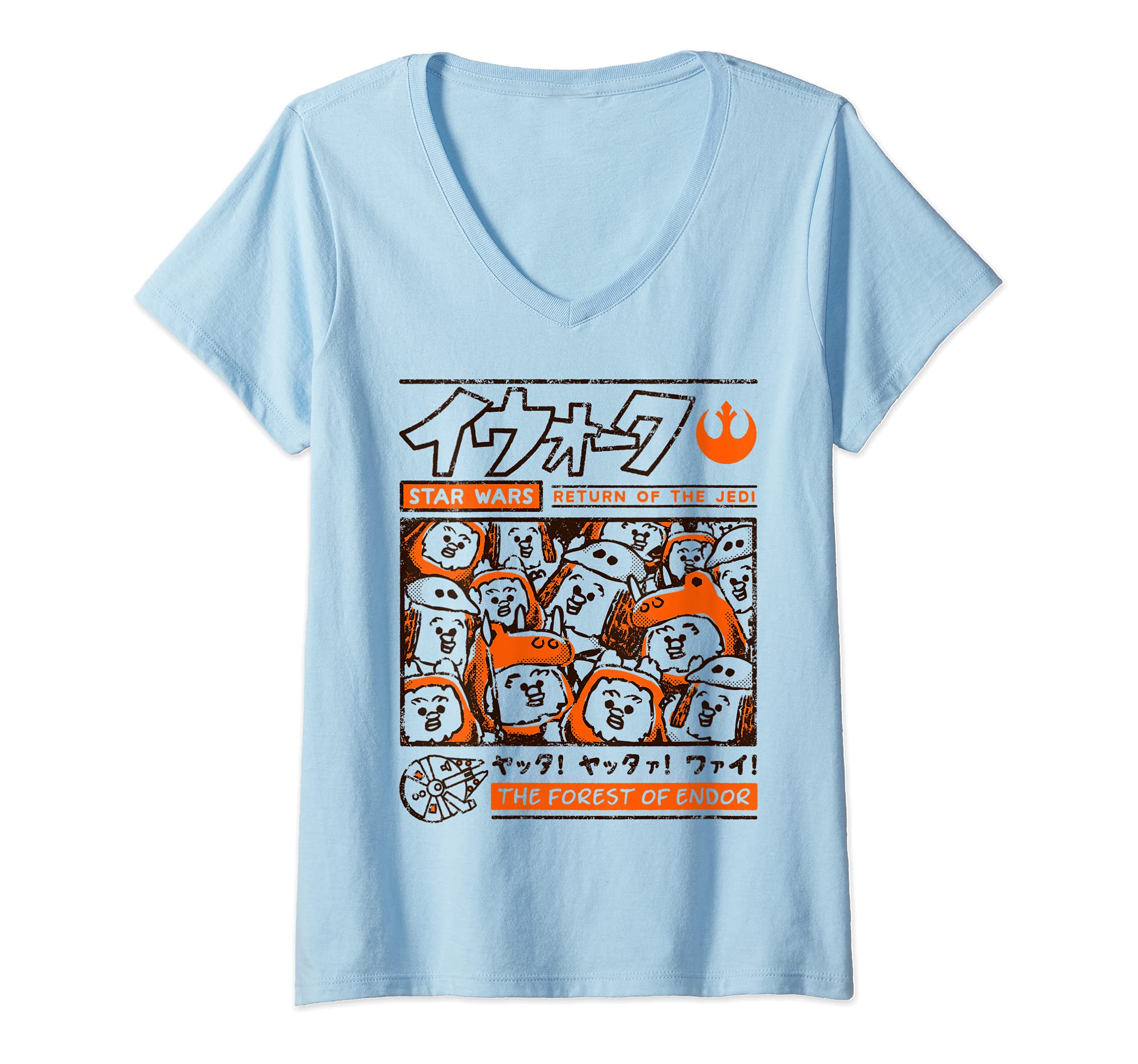 Star Wars Ewok Forest Of Endor C1 V-Neck T-Shirt