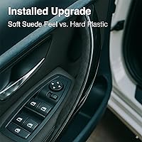 Vista 5 de Cubiertas de manija de puerta de gamuza para BMW F30 F32 F80 F82 (2012-2019), mejora interior suave al tacto, ribete de gamuza de microfibra premium