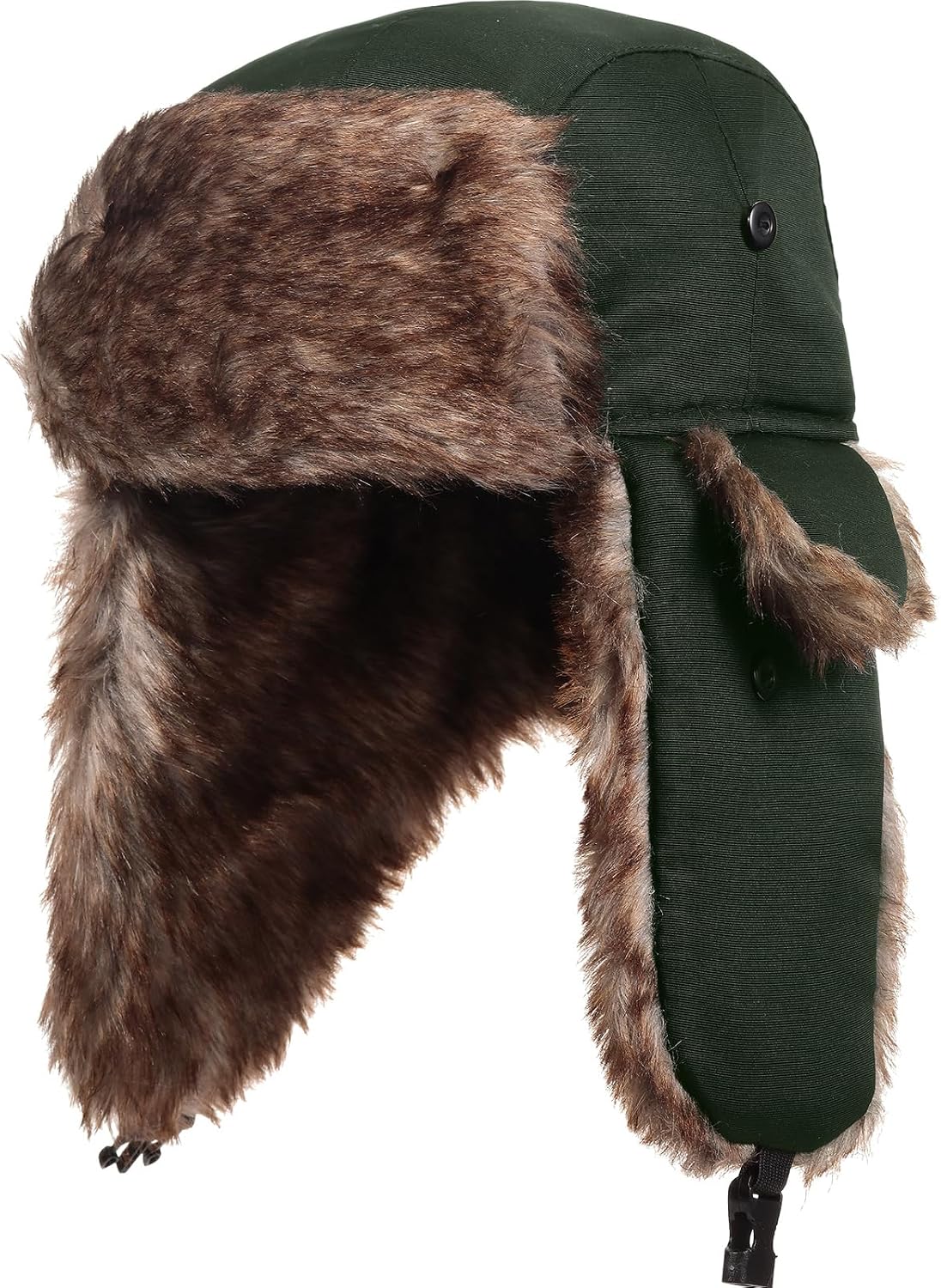 SATINIOR 1 Pcs Unisex Trapper Hat with Chin Strap Earflaps Hat