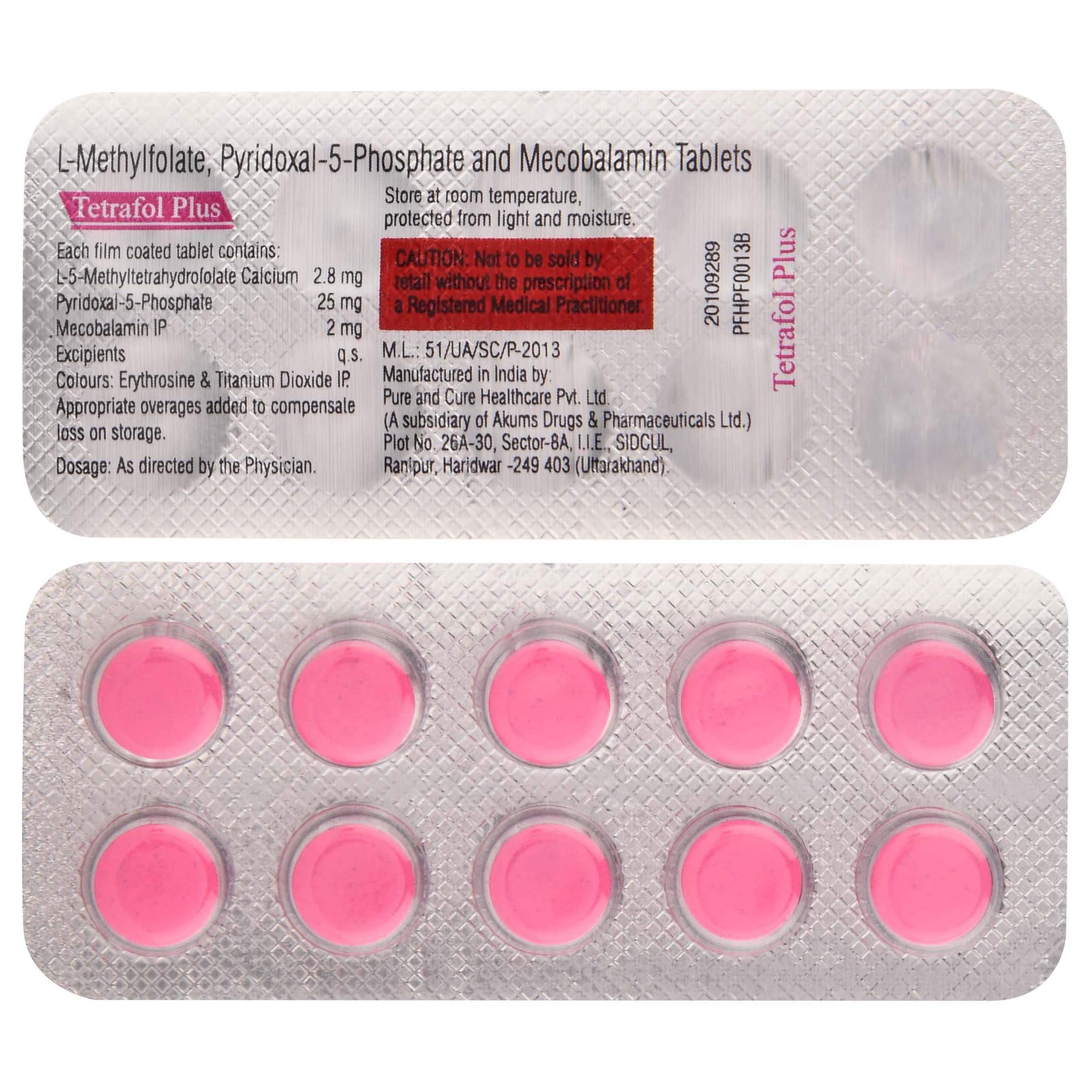 Tetrafol Plus - Strip of 10 Tablets