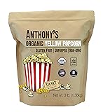 Anthony's Organic Yellow Popcorn Kernels, 3 lb, UnPopped, Gluten Free, Non GMO 48 Ounce (Pack of 1)