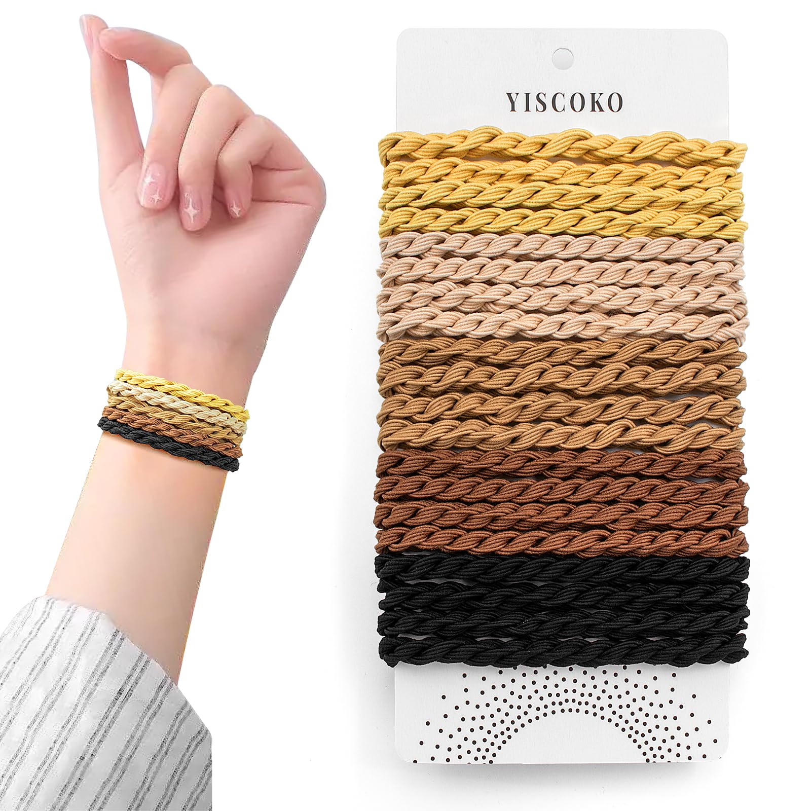 YISCOKO gomas pelo,gomas pelo mujer,20 Piezas coleteros pelo mujer, gomas de pelo,gomillas pelo mujer,goma pelo,goma pelo mujer,accesorios pelo mujer,coleteros goma de pelo,coleteros de pelo.