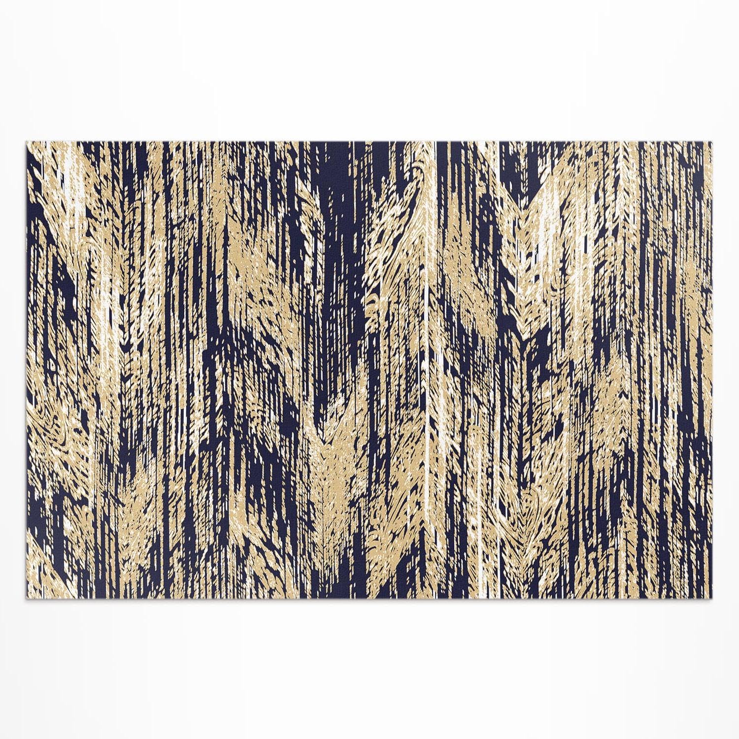 Tapis d'extérieur rectangulaire en PVC pour décoration de balcon