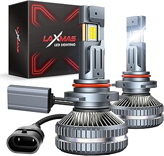 Brightest 9006/HB4 LED Headlight Bulbs, 42000LM 160W 1100% Ultra Brightness 6500K Cool White, 9006 LED Light Bulbs for Car, Halogen Replacement Plug and Play, Pack of 2