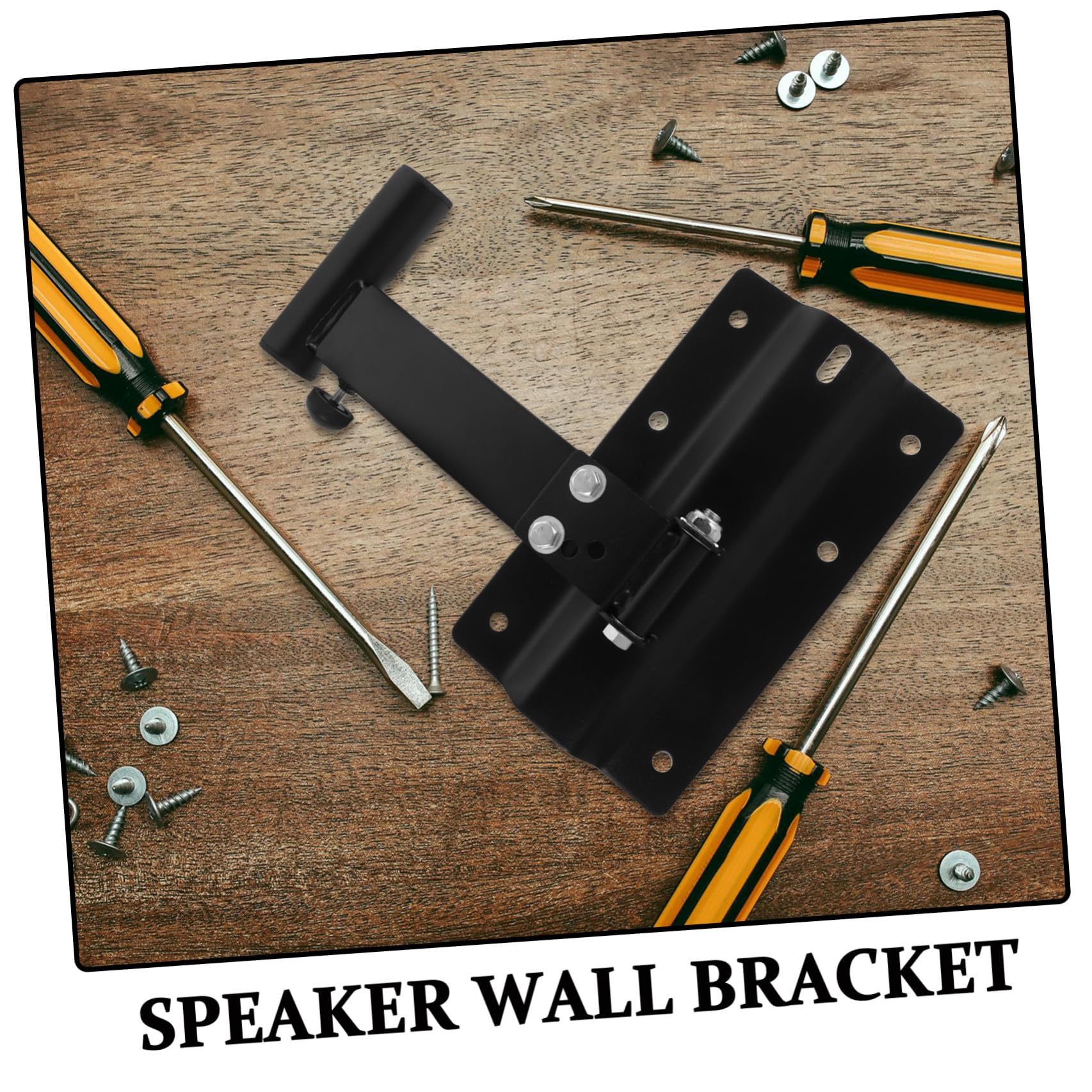 Soporte de Pared para Altavoz Ajustable Extensible de Hierro Negro