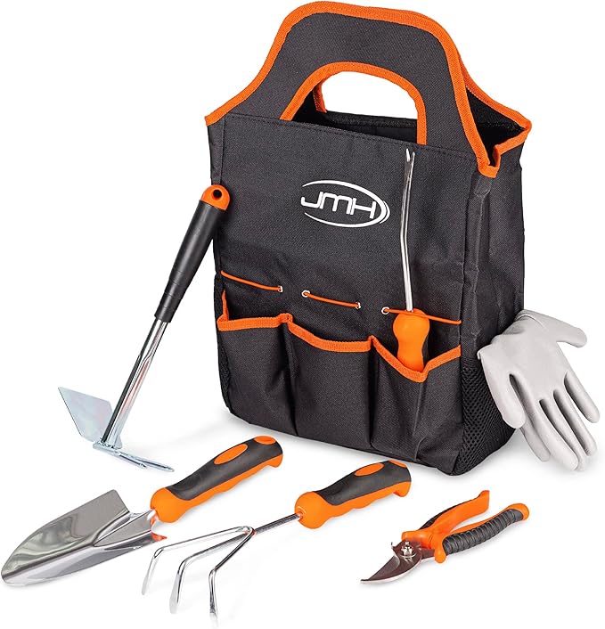 SHW-FIRE Gartenwerkzeug Set - Blumenkelle Unkrautstecher Hacke Holzstiel