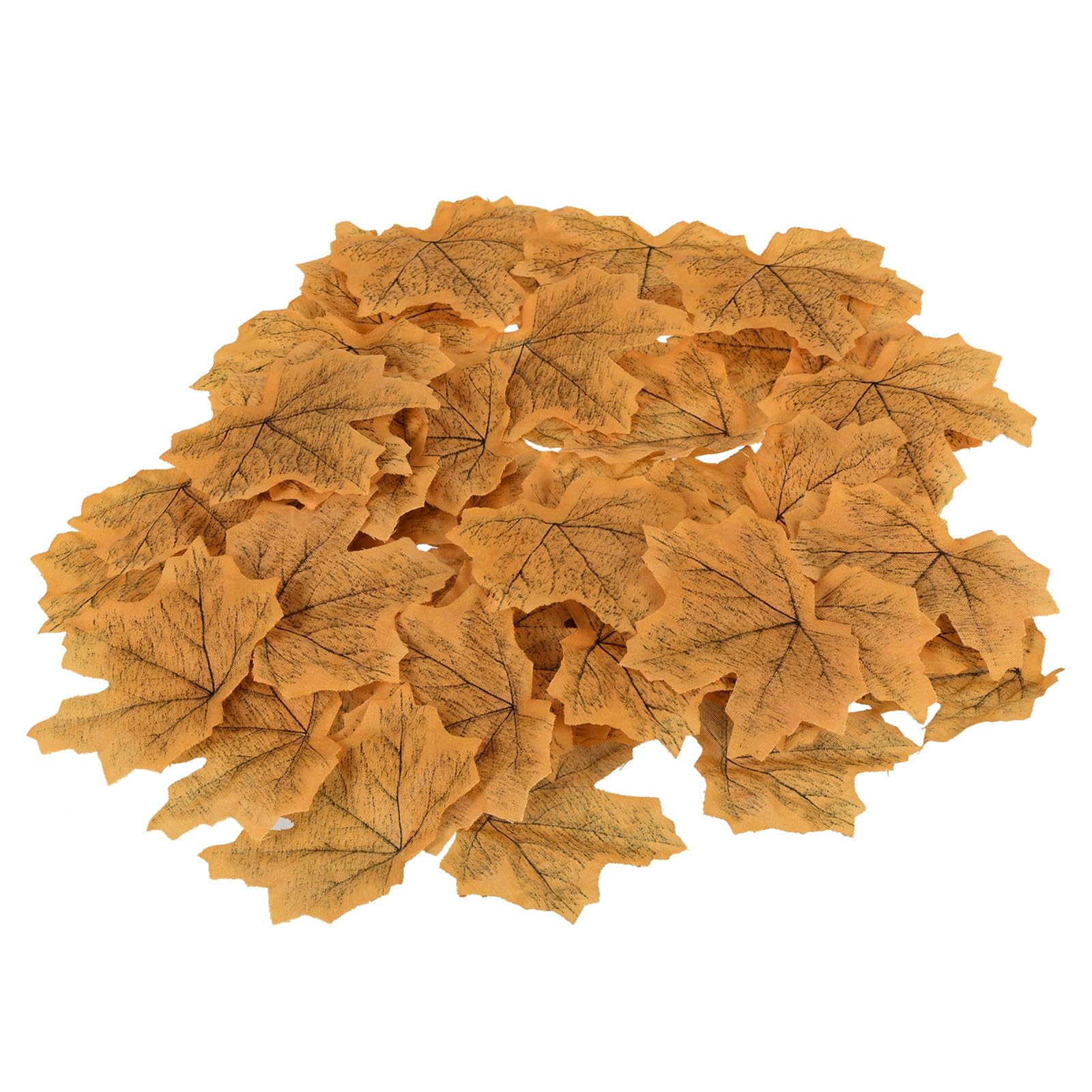 M METERXITY 200 Pack Artificial Maple Leaf - Fake Leaf Decoration Create Autumn Atmosphere, Apply to Party/Wedding/Holidays/Home Decorations (Yellow) โ image 1