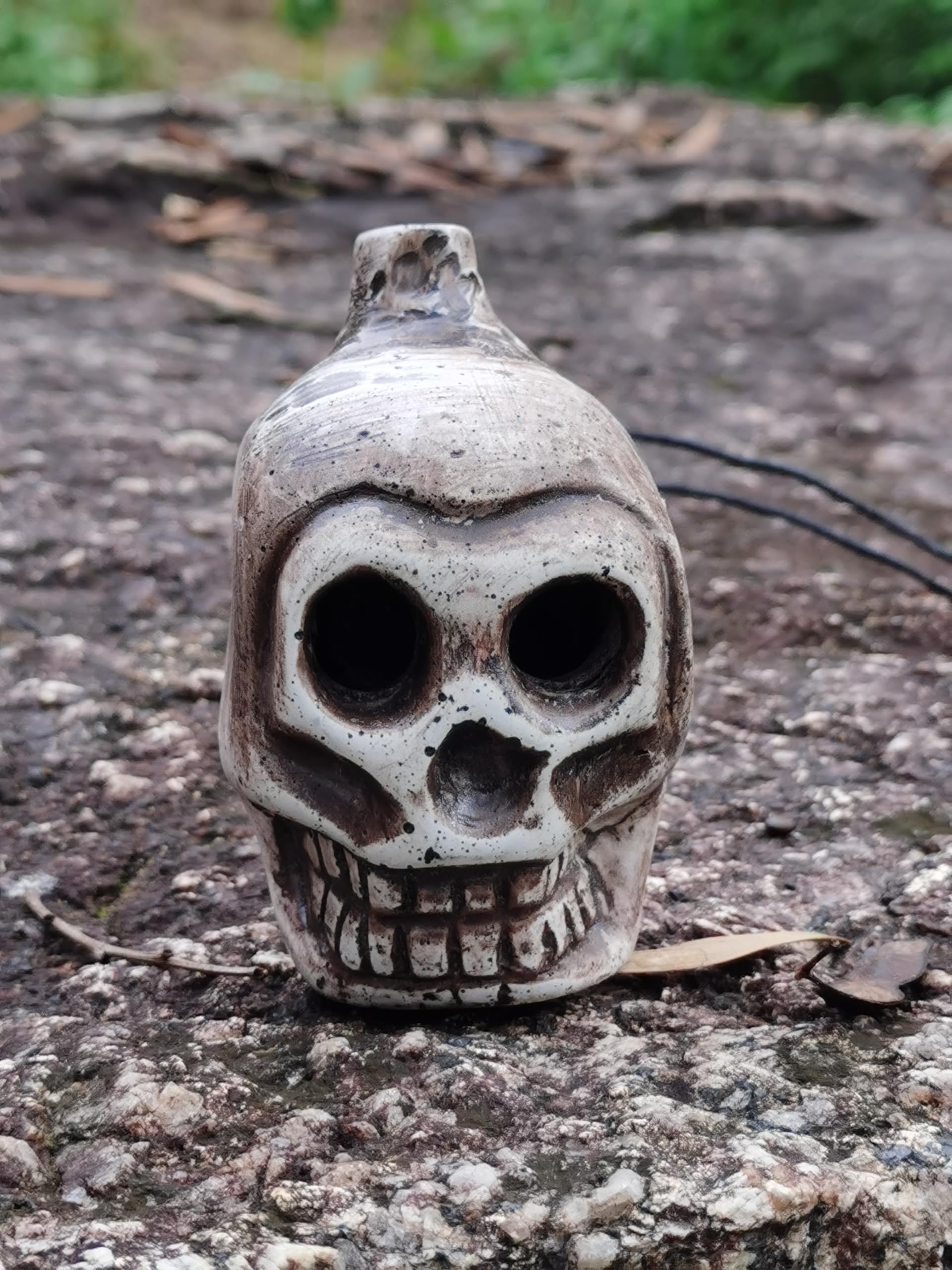 PEUIOX - Silbato azteca de la muerte más fuerte y auténtico con sonido humano gritos, más de 125 decibelios, autodefensa, Halloween, gritos, guerra azteca