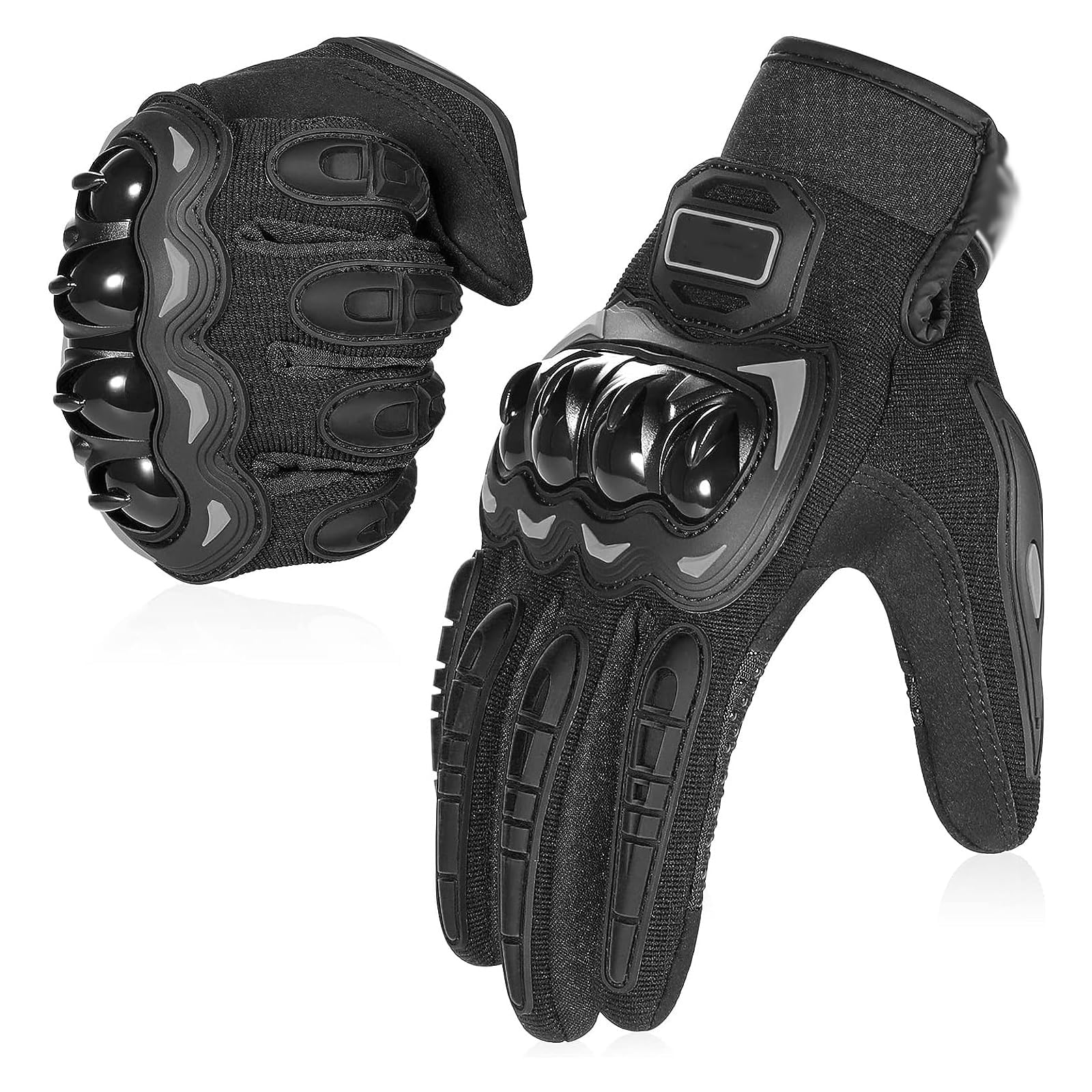 Sponsored Ad – Motorcycle Gloves for Men and Women, Full Finger Touchscreen Motorbike Gloves for Riding, Road Racing, Cycling, Climbing, Motocross - Black L (Size : X-Large)