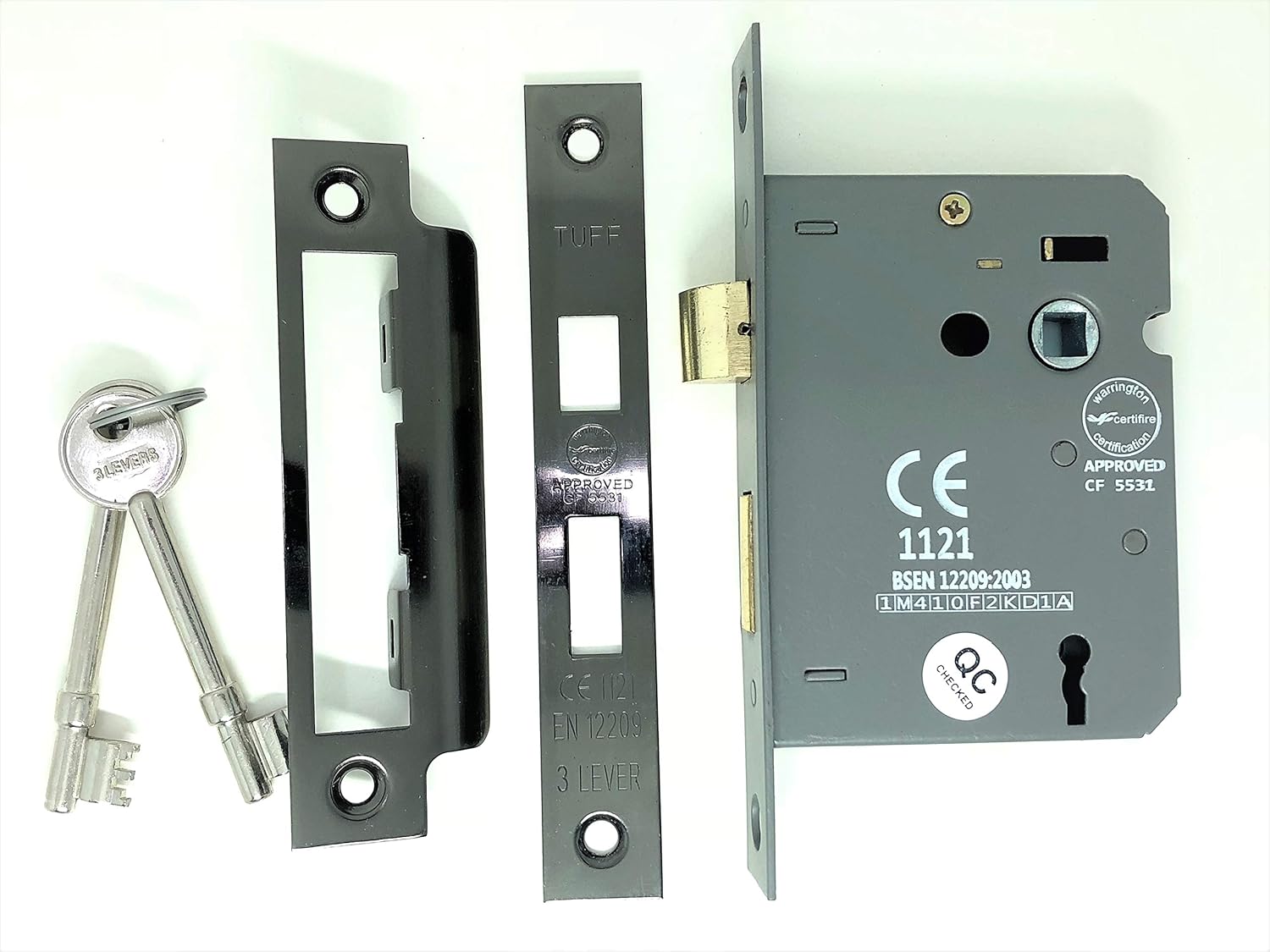 Infinity Decor 63mm & 75mm Mortice Sash Lock with Reversible Catch ...