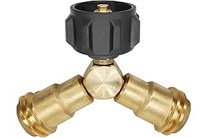 DOZYANT Propane Y Splitter with Double Shut Off Valves