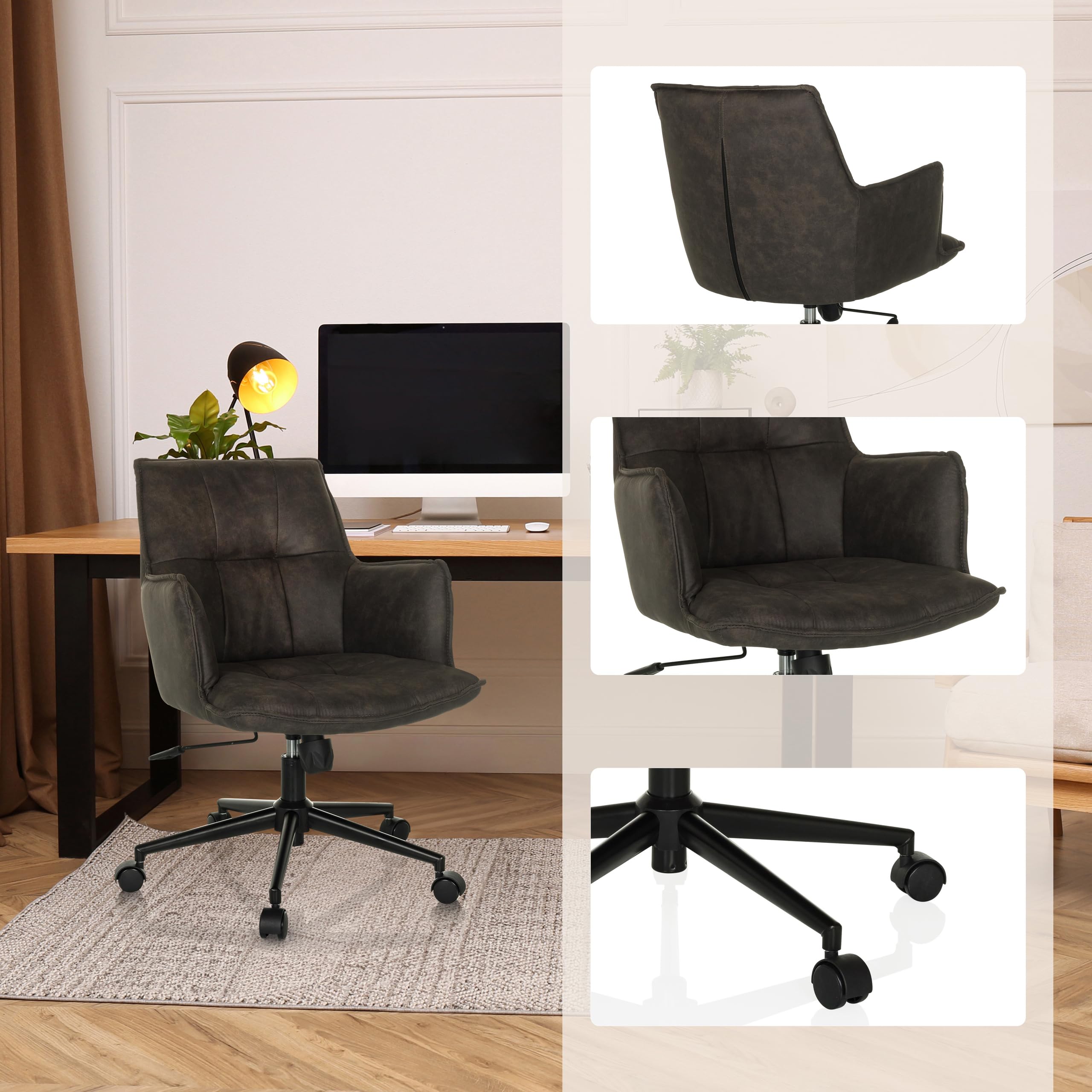 Beige Stoffen bureaustoelen kopen? ✔️ Tot 37% korting
