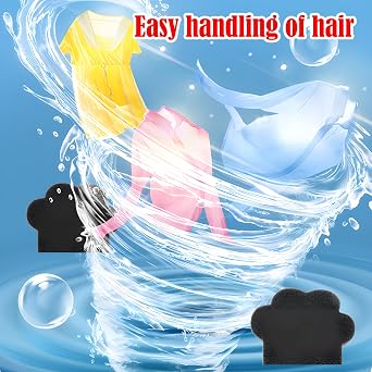 6 pieces 4CM thick Washing Machine Pet Hair Catcher, Reusable Pet-Hair Catcher Lint Remover Balls Set, Dog Hair Remover, for Removing Wool Cotton Fur Washing Machine Cleaning Tool [Energy Class A]