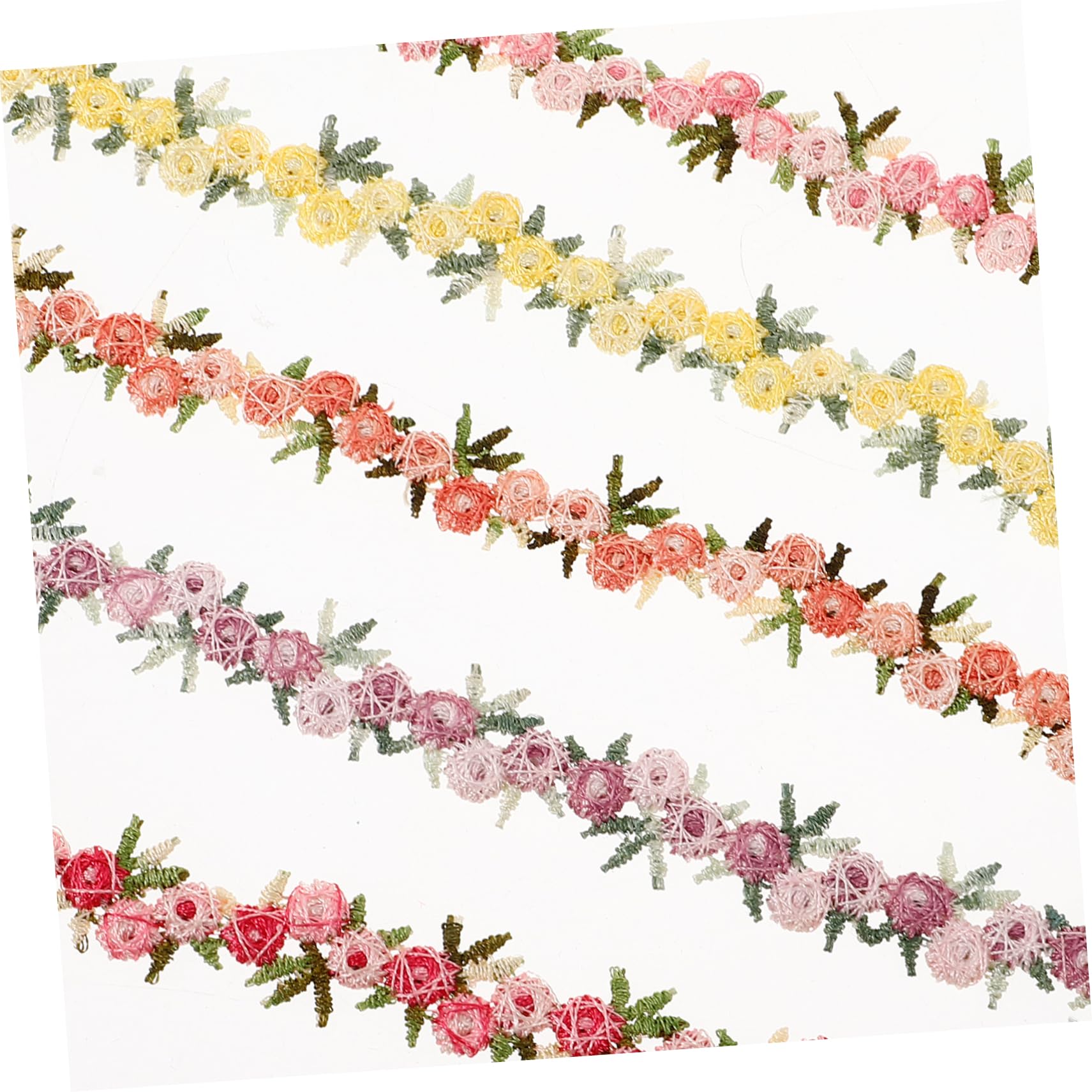 SEWACC 25rollen Bunte Blumen-spitzenborte Für -nähprojekte Dekorative Für Hochzeits Und Haaraccessoires Und