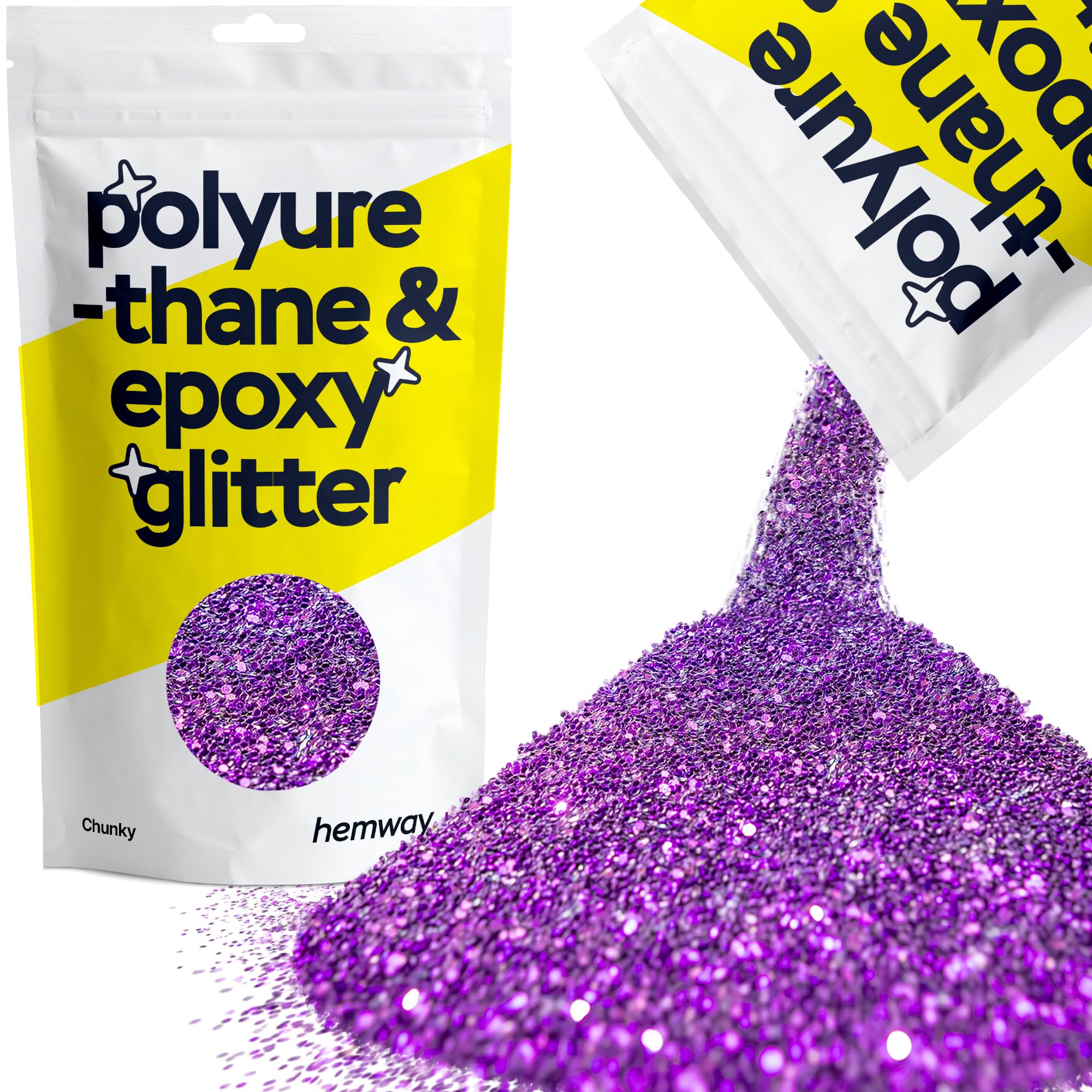 Hemway Resin Glitter Bronze Brown 100g Super Chunky | Polyurethane & Epoxy Glitter for Resin Crafts, Tumblers, Coasters, Floor & Table Art — view 48