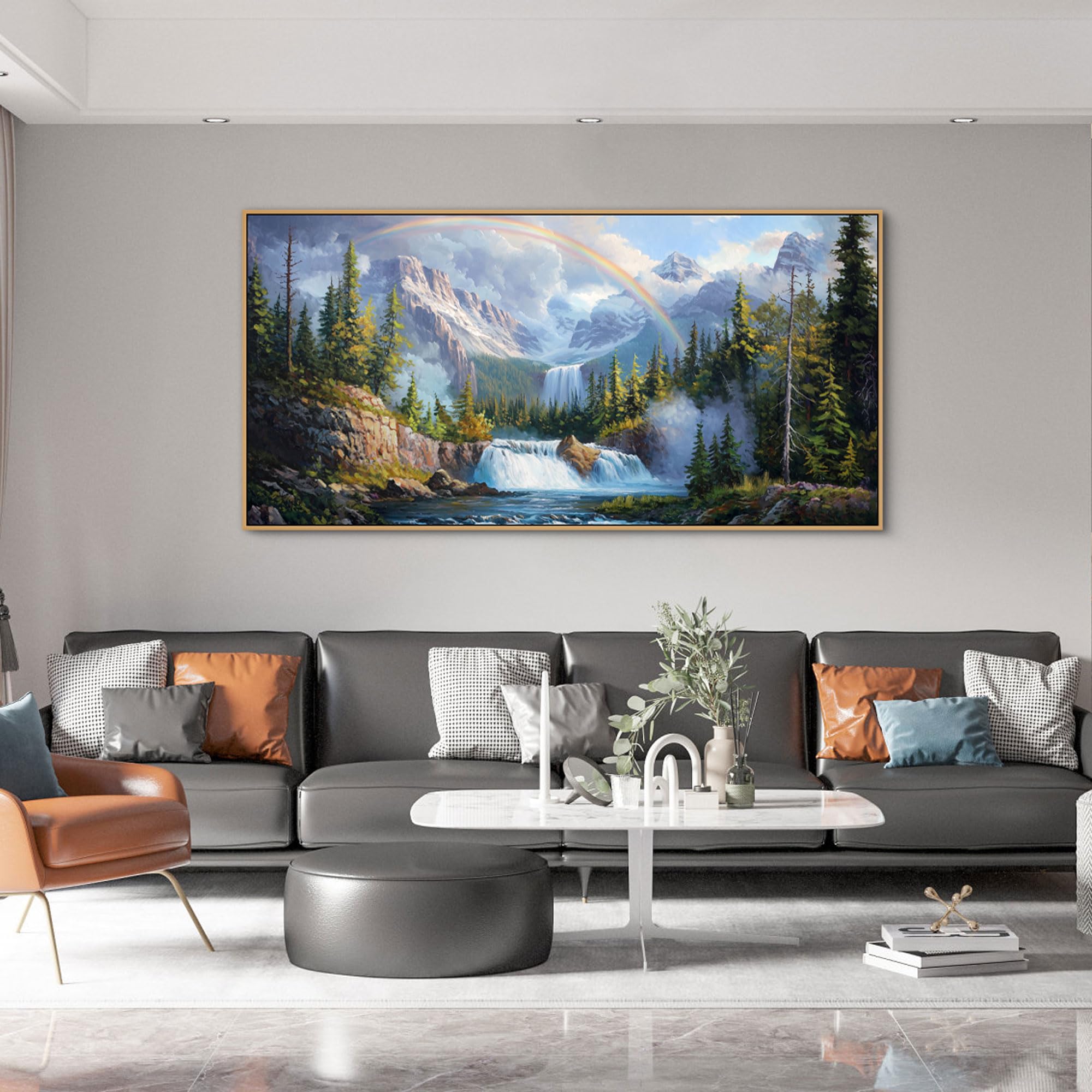 Amazon.com: XLSJERST Waterfall Wall Art - Natural Picture Artwork