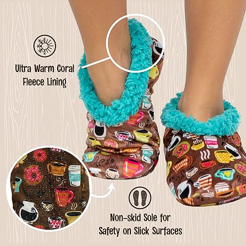 Miniatura 5 de Lazy One Fuzzy Feet Slippers for Women, Cute Fleece-Lined House Slippers, Cute Slipper Socks