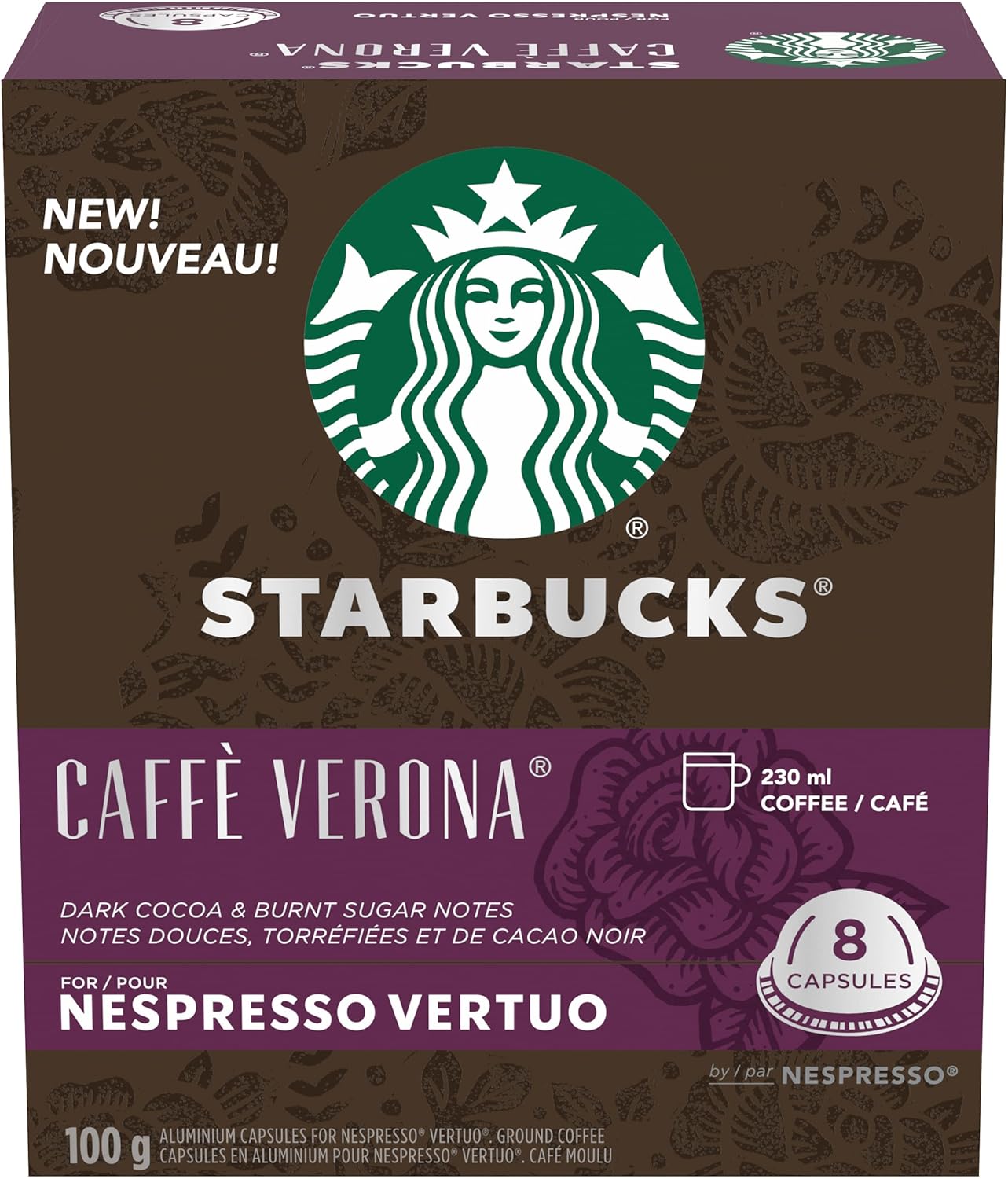 Starbucks VertuoLine Caffe Verona 8 Pack Amazon.ca Grocery