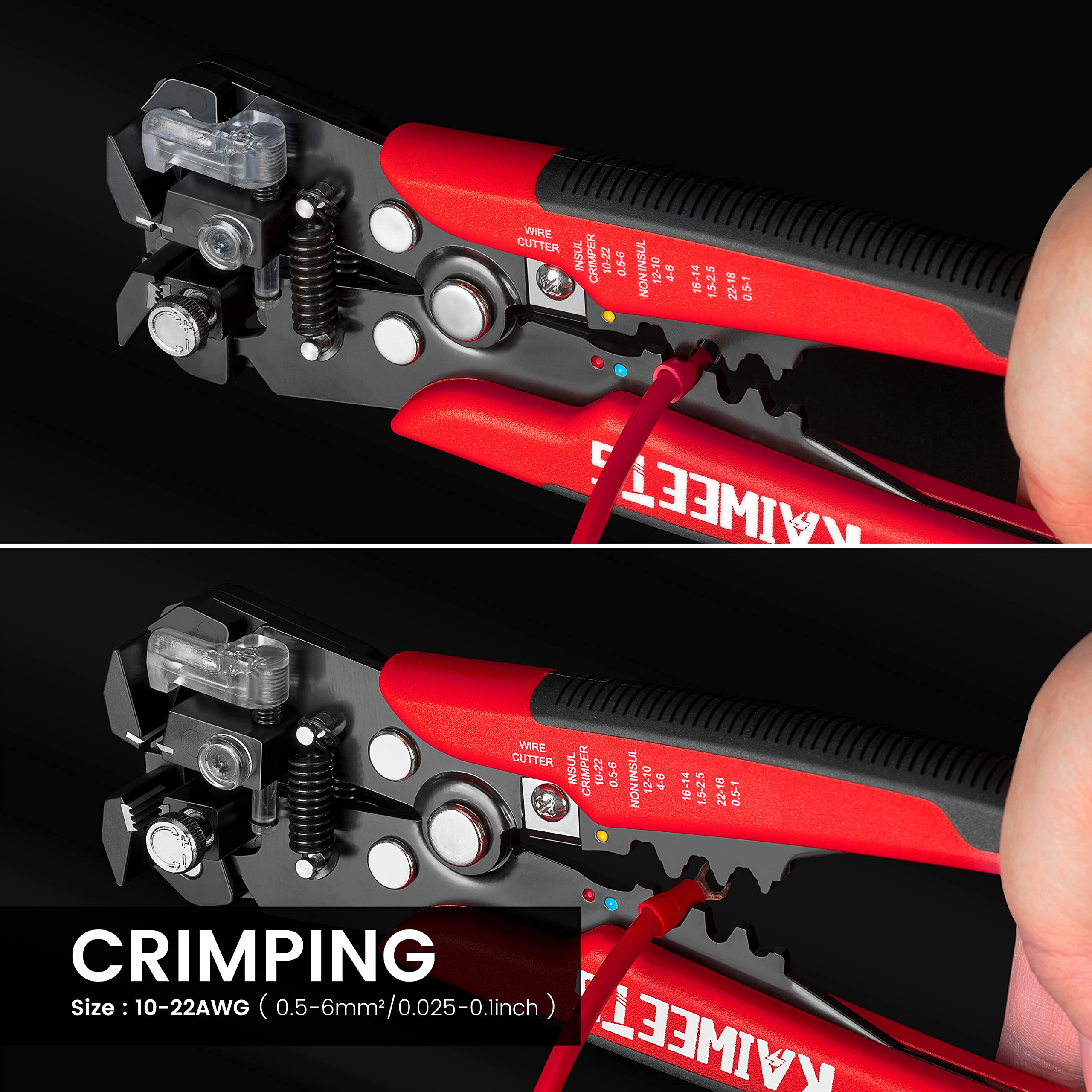 KAIWEETS Self Adjusting Wire Stripper 3 in 1 Heavy Duty Automatic