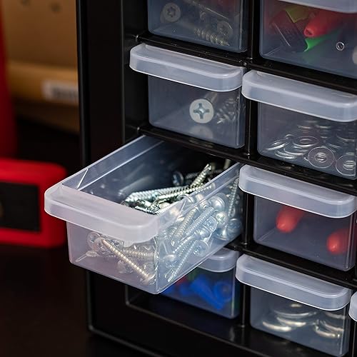 Vista 15 de IRIS USA - Organizador de herramientas de tornillo para piezas pequeñas, 44 cajones, hardware electrónico, tuercas y tornillos, cajones