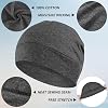 Headshion Gorros de Algodón 100% para Dormir, Gorros de Cráneo para Hombre y Mujer 3