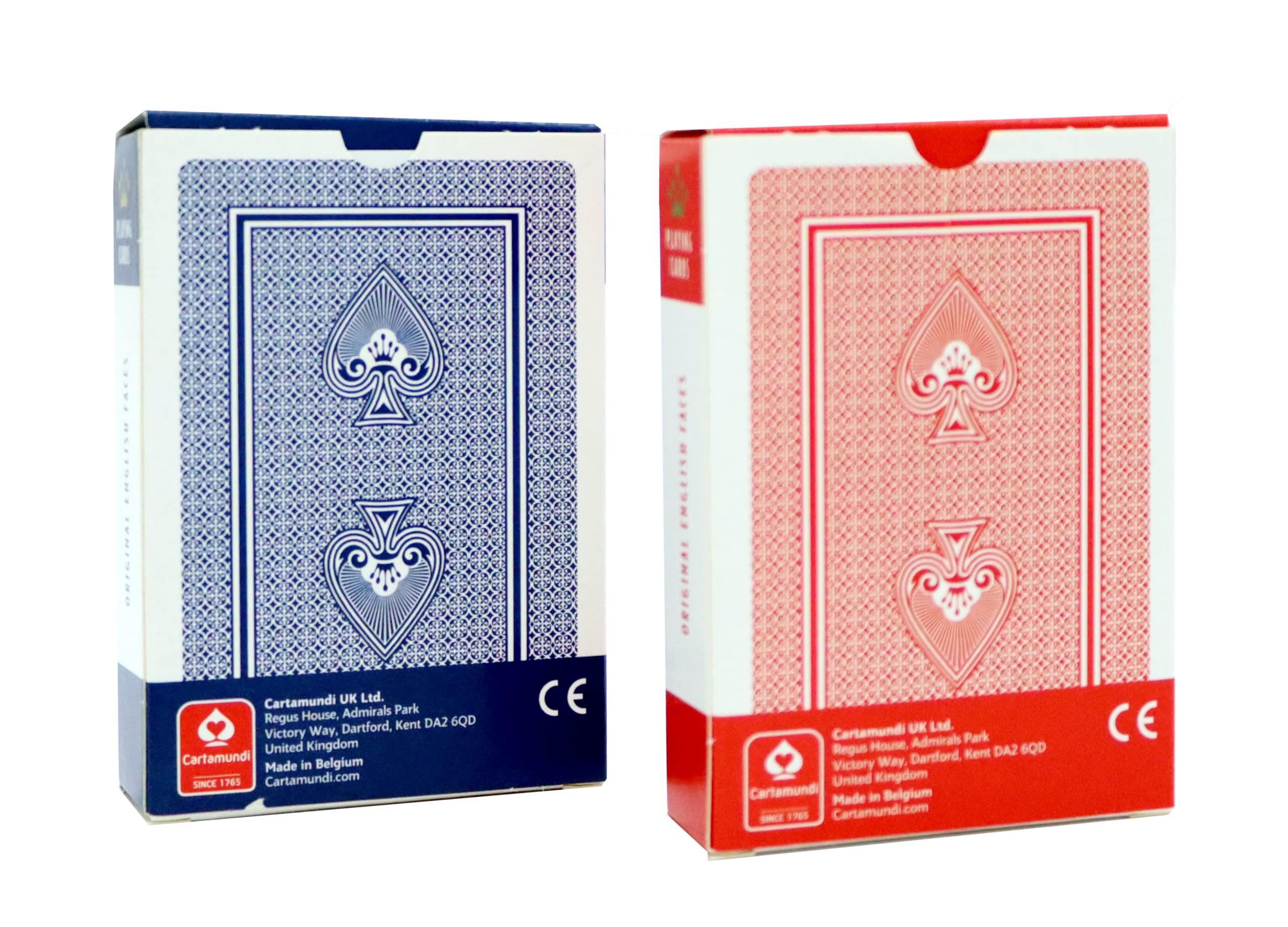 Royal Flush Poker Cards - Twin Deck Red and Blue, Professional Poker Playing Cards, Superior Linen Finish, Easy To Shuffle and Durable - Image 2